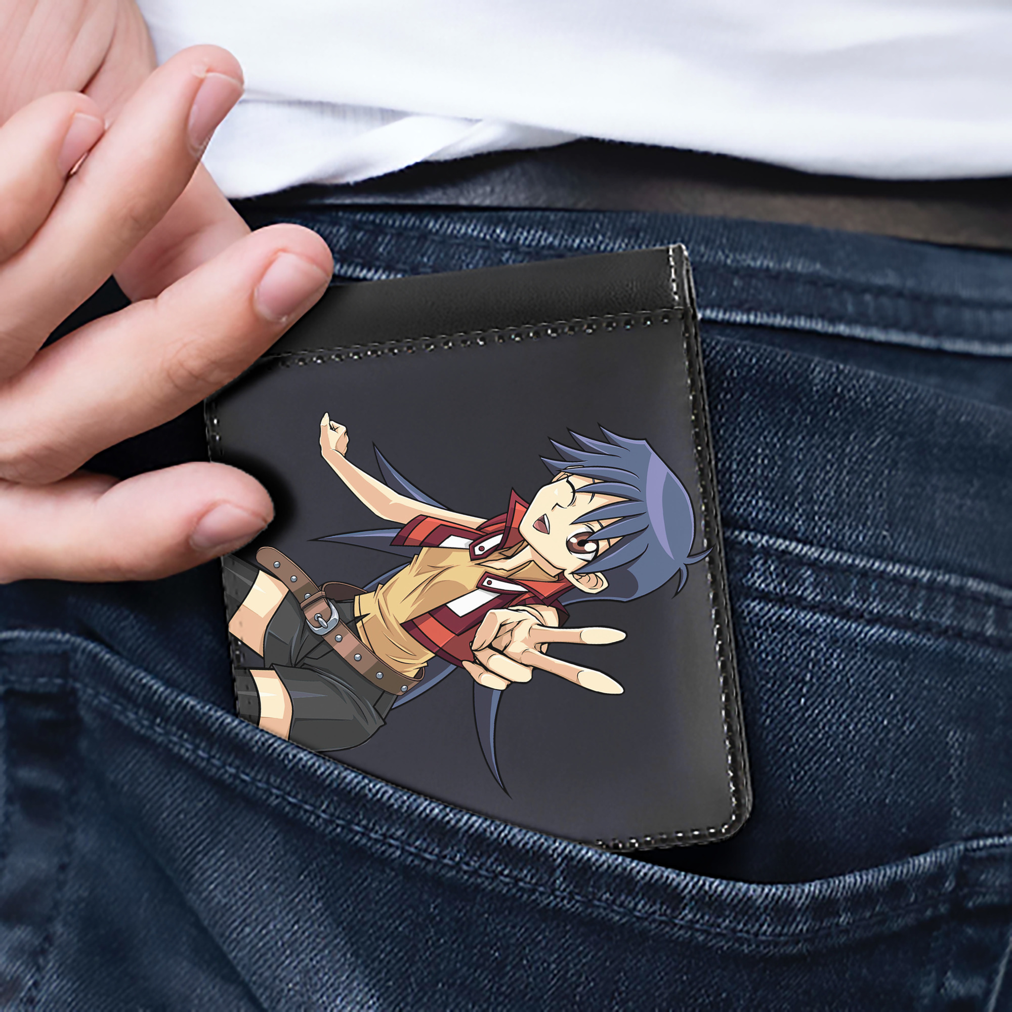 （画像用） 遊☆戯☆王 Yu-Gi-Oh! 二つ折り革財布