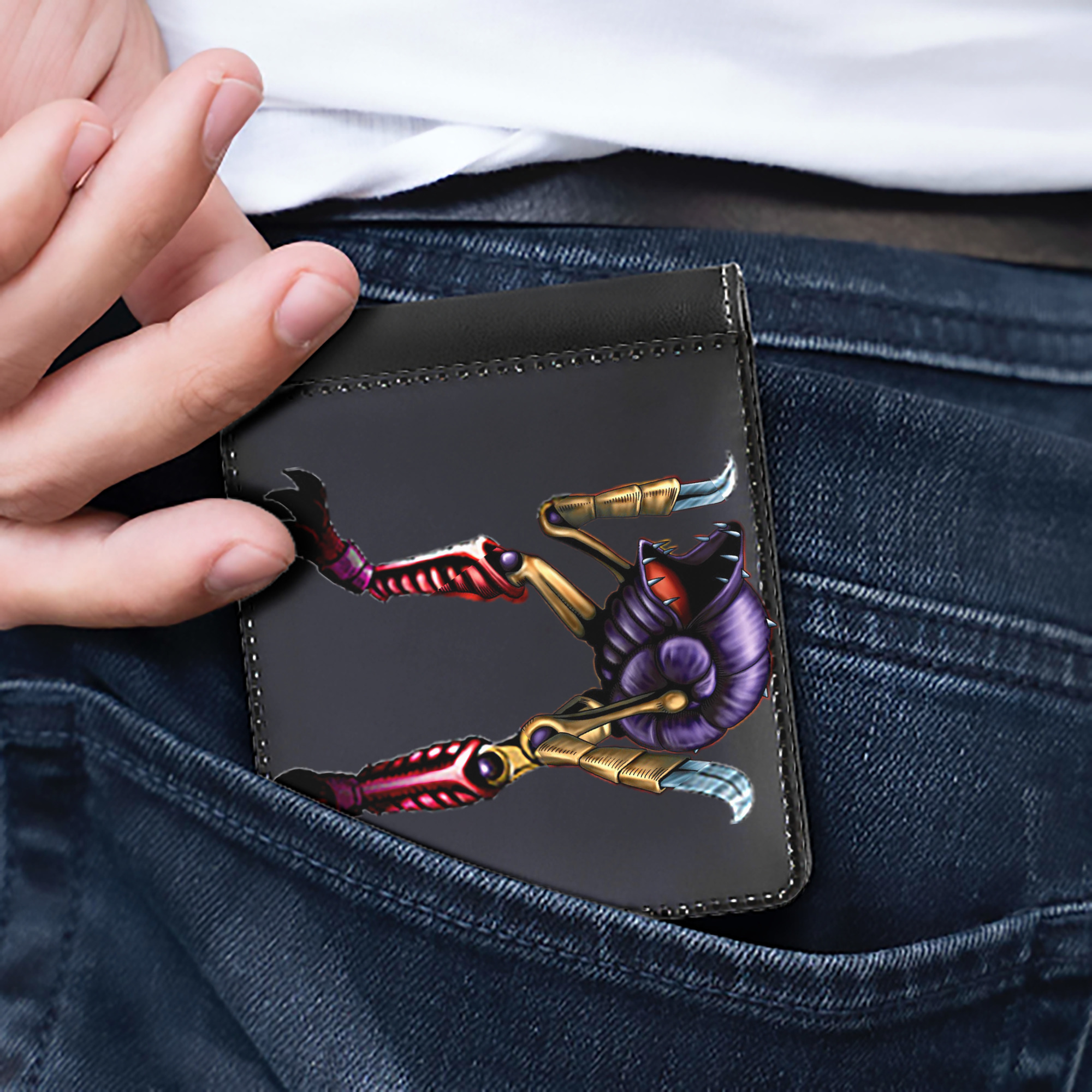 （画像用） 遊☆戯☆王 Yu-Gi-Oh! 二つ折り革財布