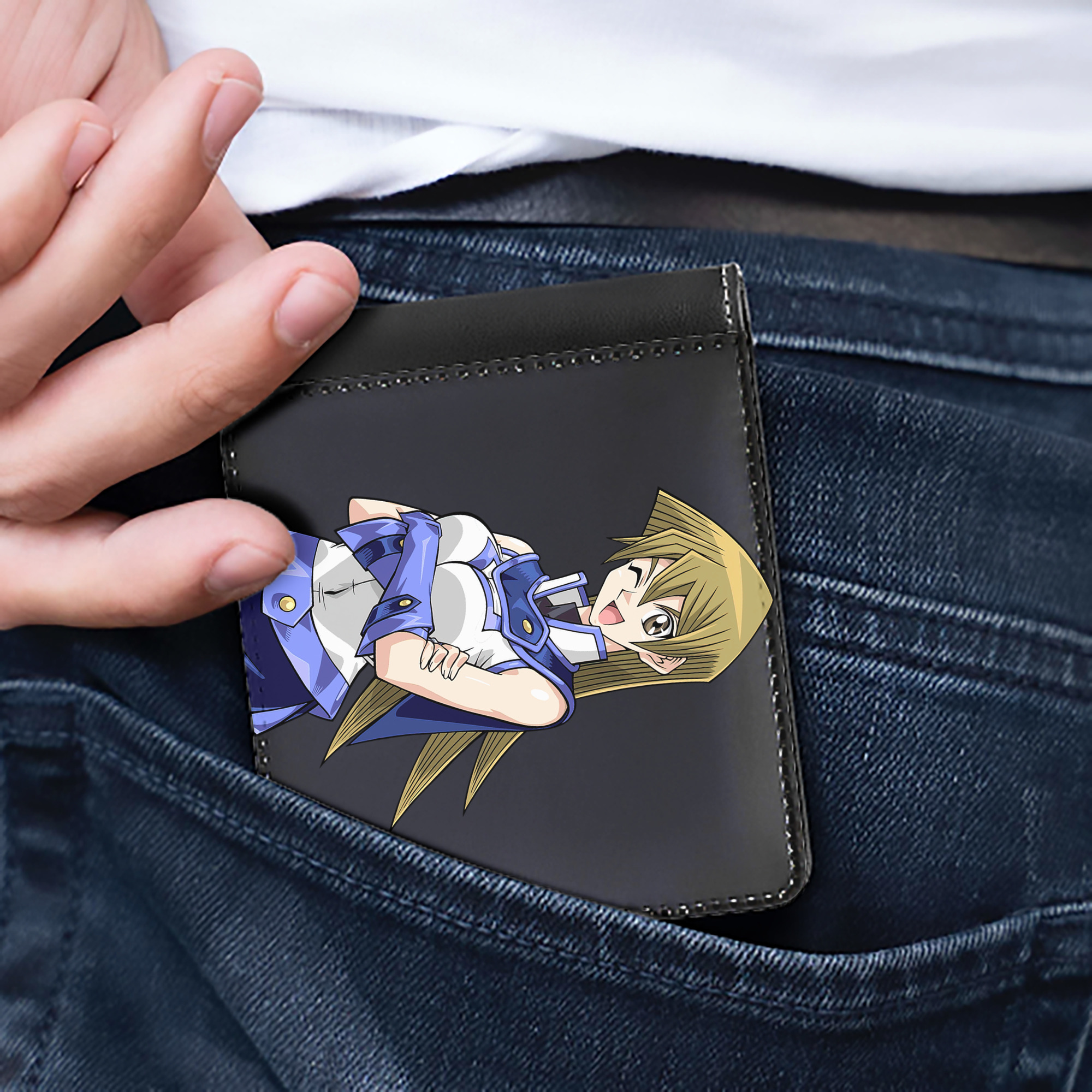 （画像用） 遊☆戯☆王 Yu-Gi-Oh! 二つ折り革財布
