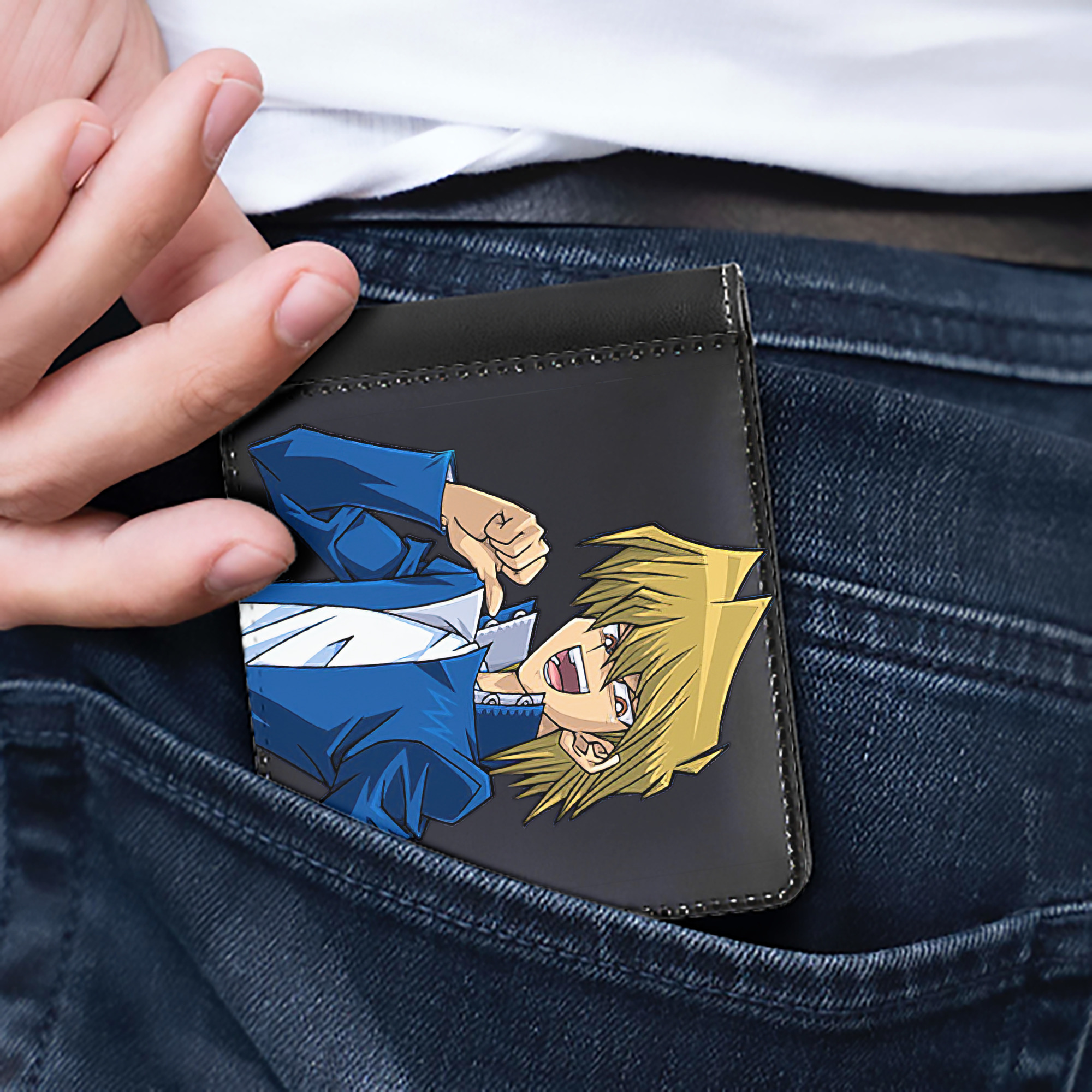 （画像用） 遊☆戯☆王 Yu-Gi-Oh! 二つ折り革財布