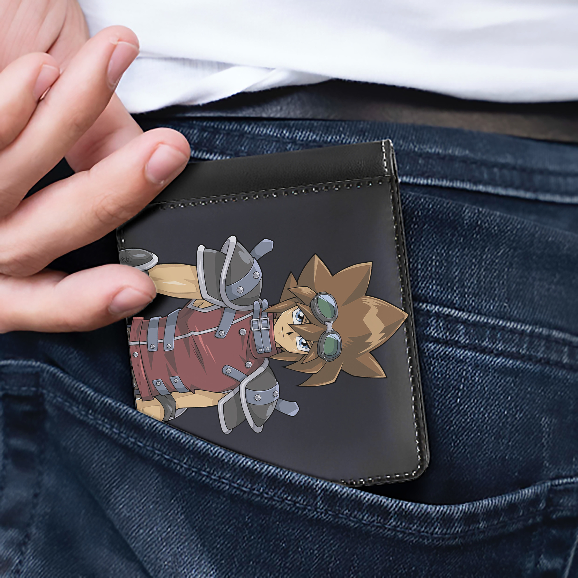 （画像用） 遊☆戯☆王 Yu-Gi-Oh! 二つ折り革財布