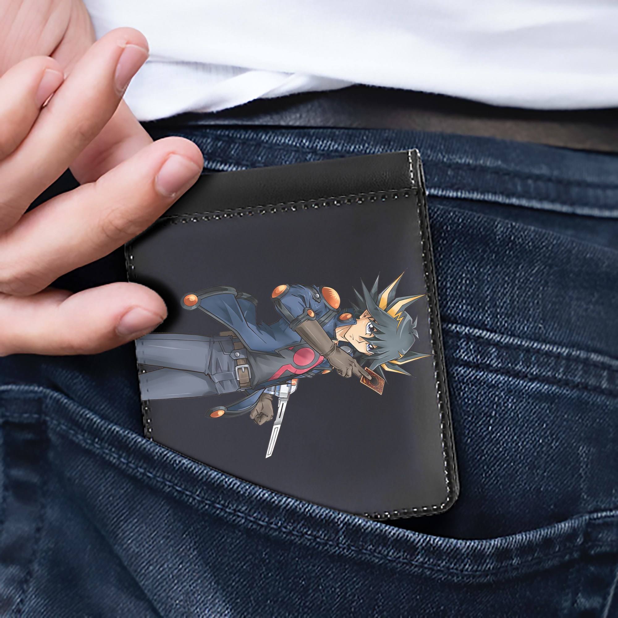 （画像用） 遊☆戯☆王 Yu-Gi-Oh! 二つ折り革財布