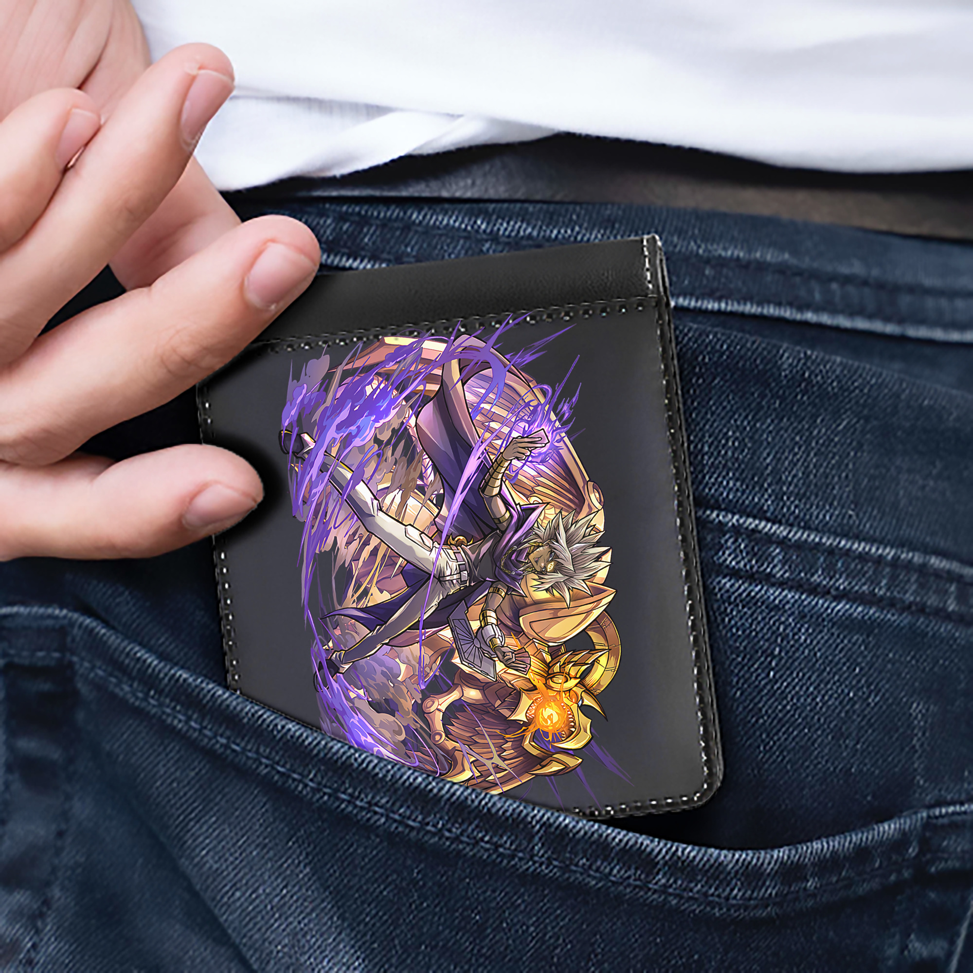 （画像用） 遊☆戯☆王 Yu-Gi-Oh! 二つ折り革財布
