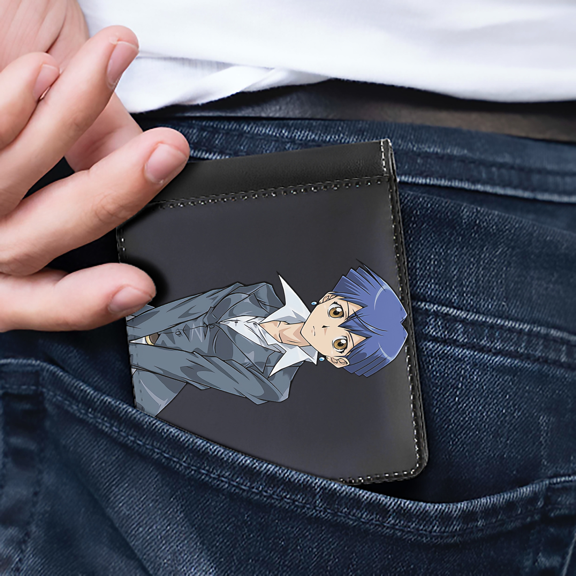 （画像用） 遊☆戯☆王 Yu-Gi-Oh! 二つ折り革財布