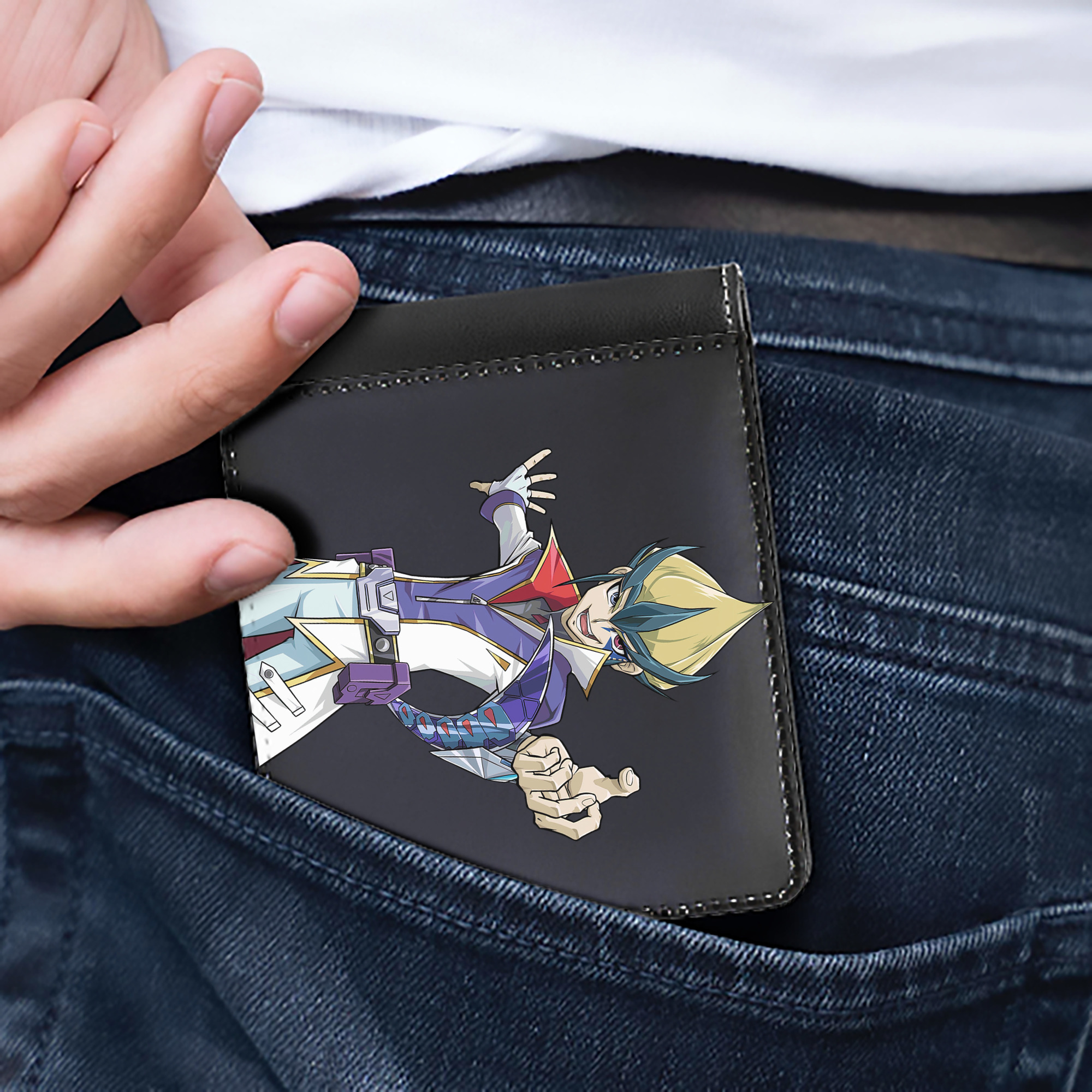 （画像用） 遊☆戯☆王 Yu-Gi-Oh! 二つ折り革財布