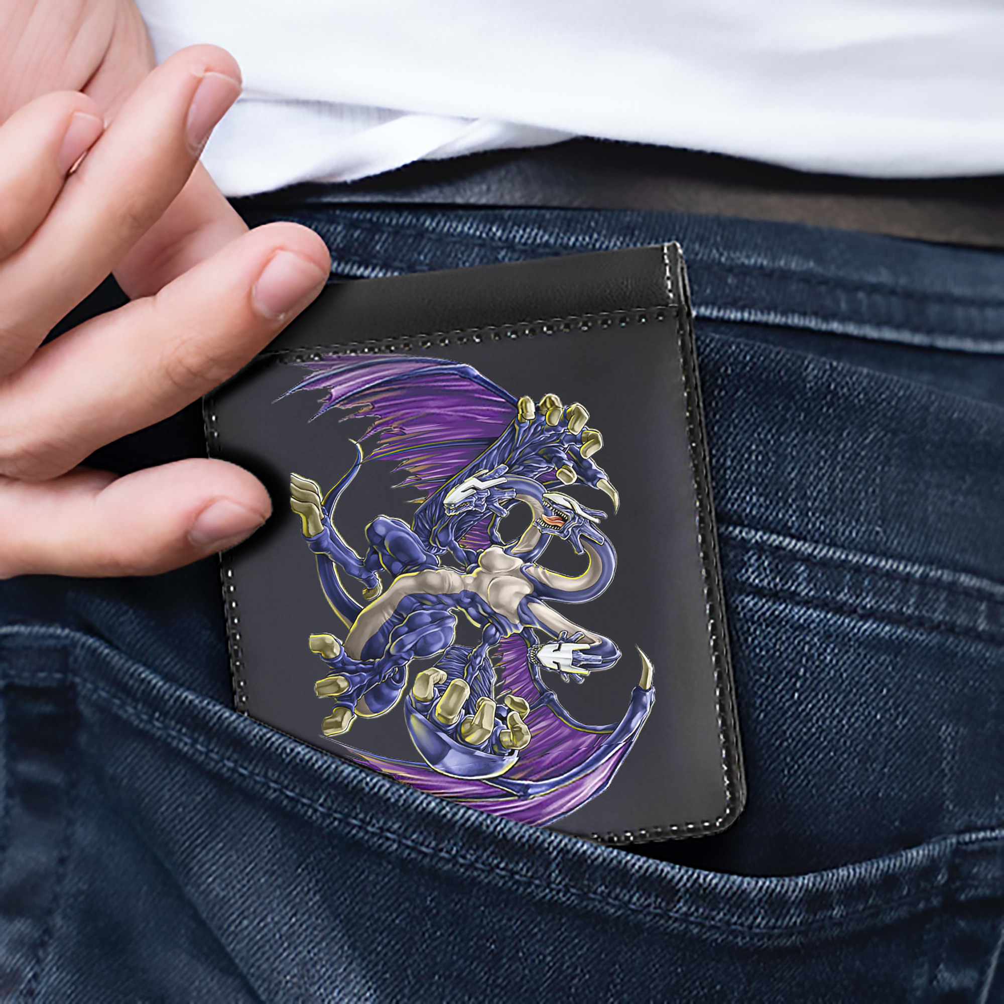 （画像用） 遊☆戯☆王 Yu-Gi-Oh! 二つ折り革財布