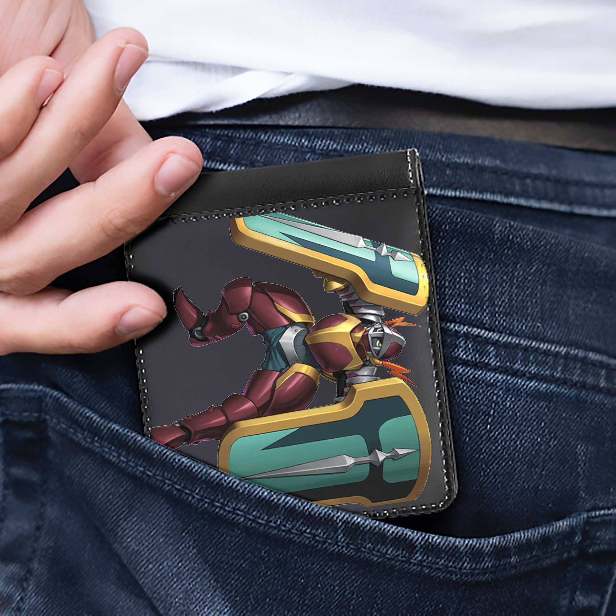 （画像用） 遊☆戯☆王 Yu-Gi-Oh! 二つ折り革財布