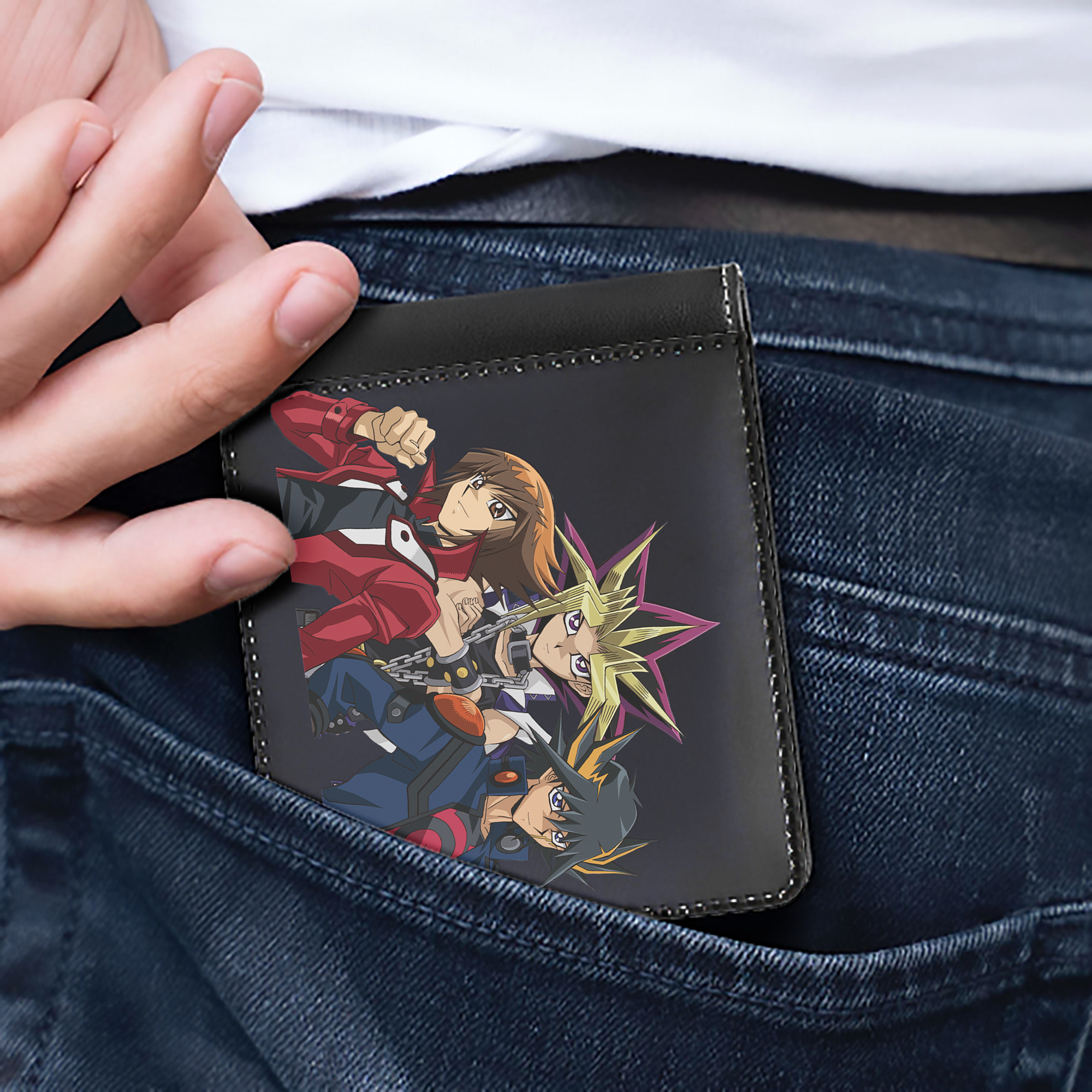 （画像用） 遊☆戯☆王 Yu-Gi-Oh! 二つ折り革財布