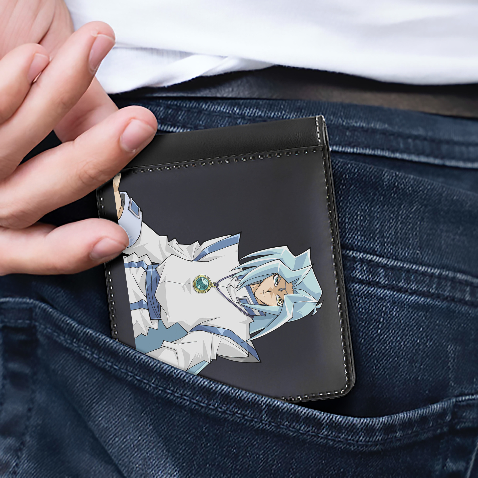 （画像用） 遊☆戯☆王 Yu-Gi-Oh! 二つ折り革財布