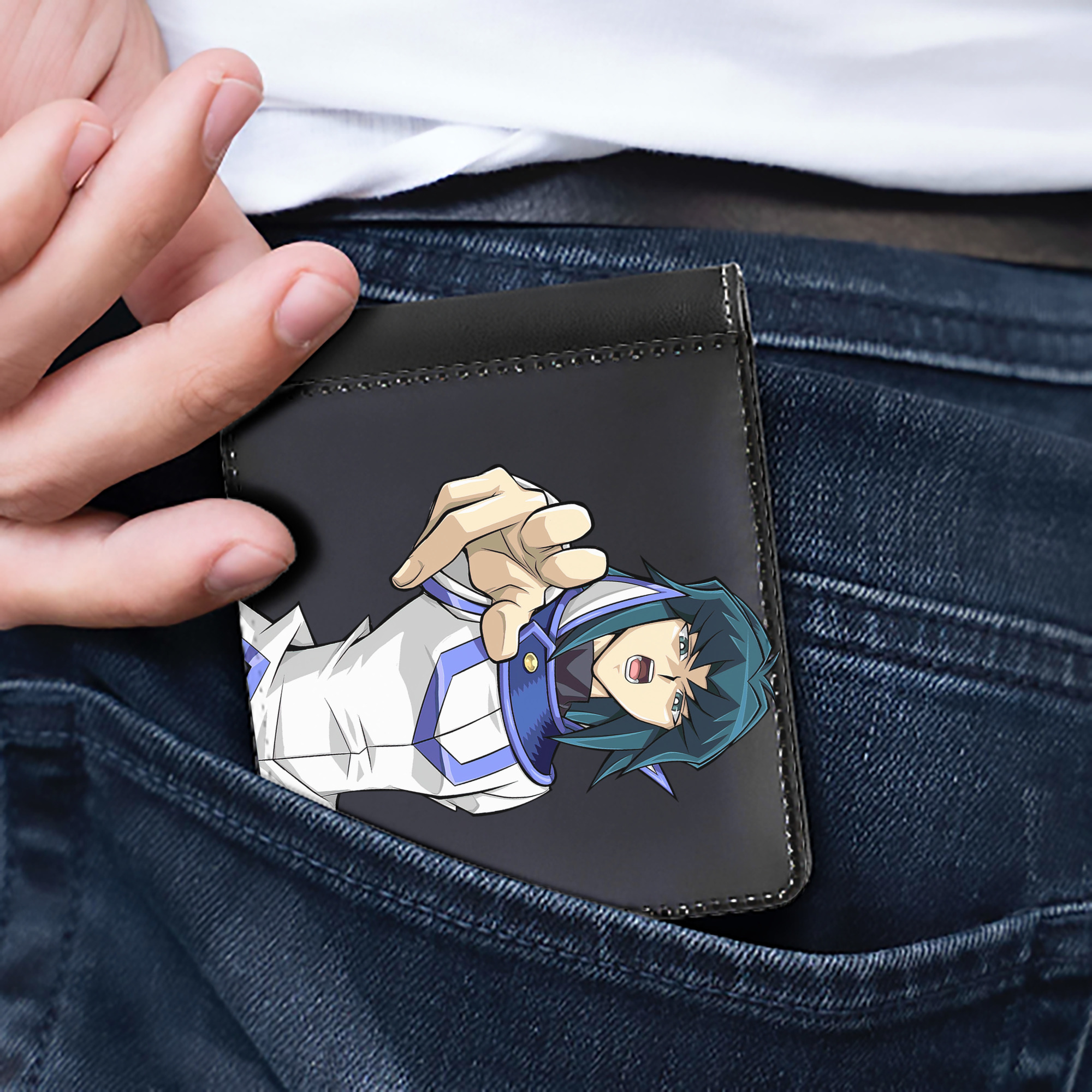 （画像用） 遊☆戯☆王 Yu-Gi-Oh! 二つ折り革財布