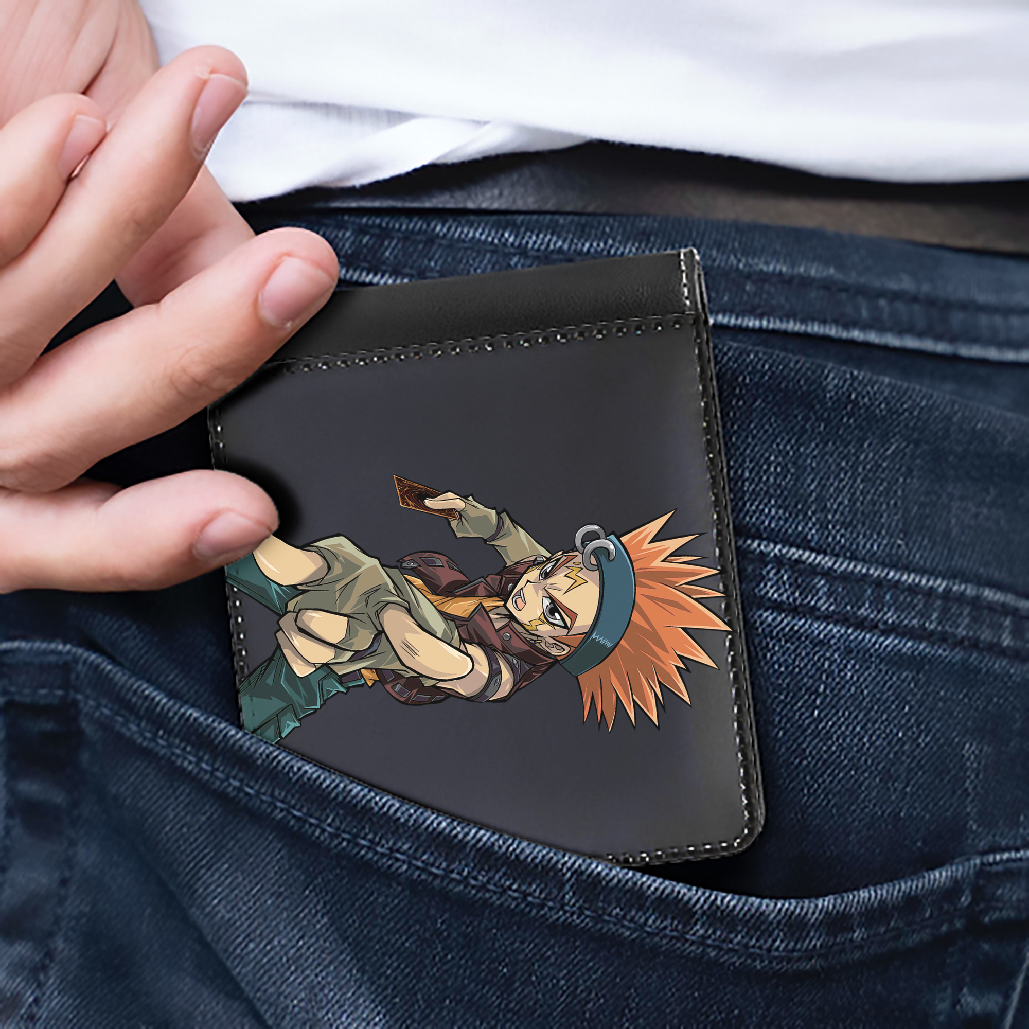 （画像用） 遊☆戯☆王 Yu-Gi-Oh! 二つ折り革財布