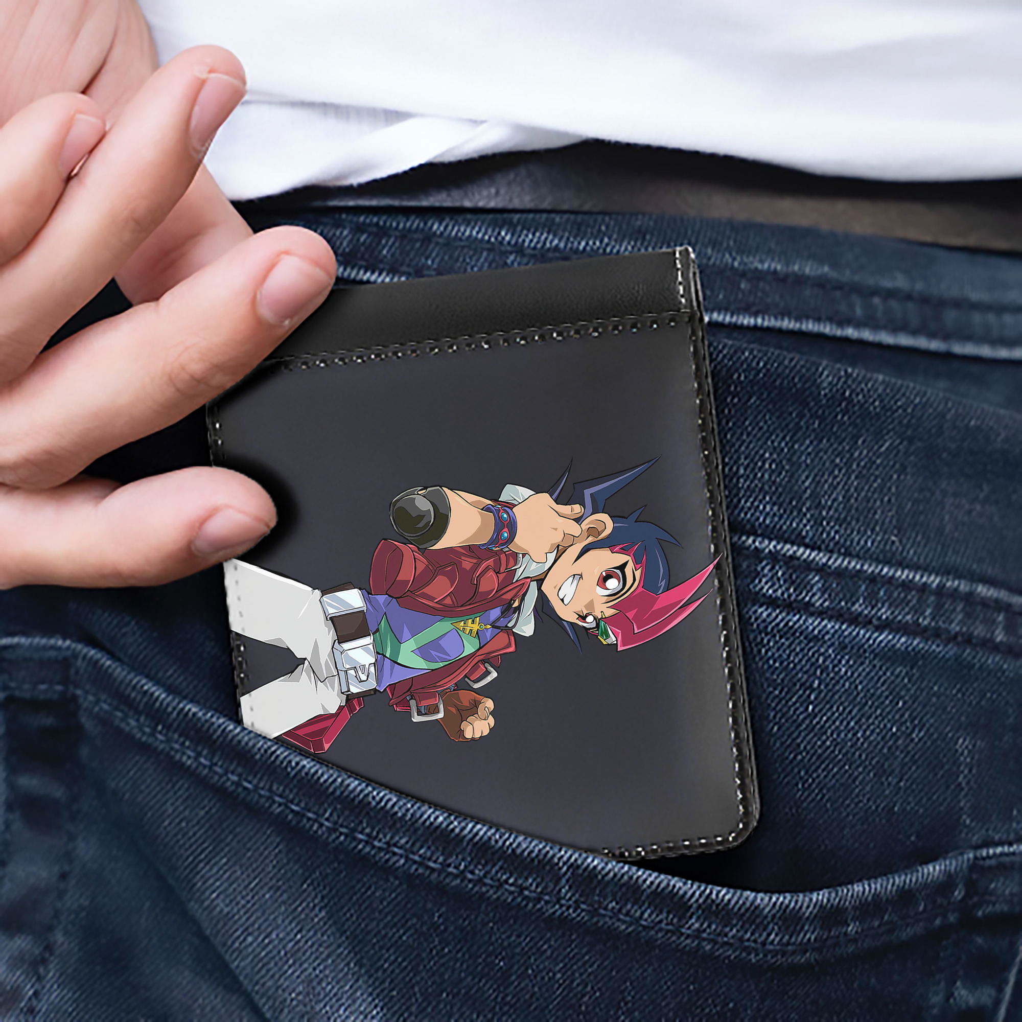 （画像用） 遊☆戯☆王 Yu-Gi-Oh! 二つ折り革財布