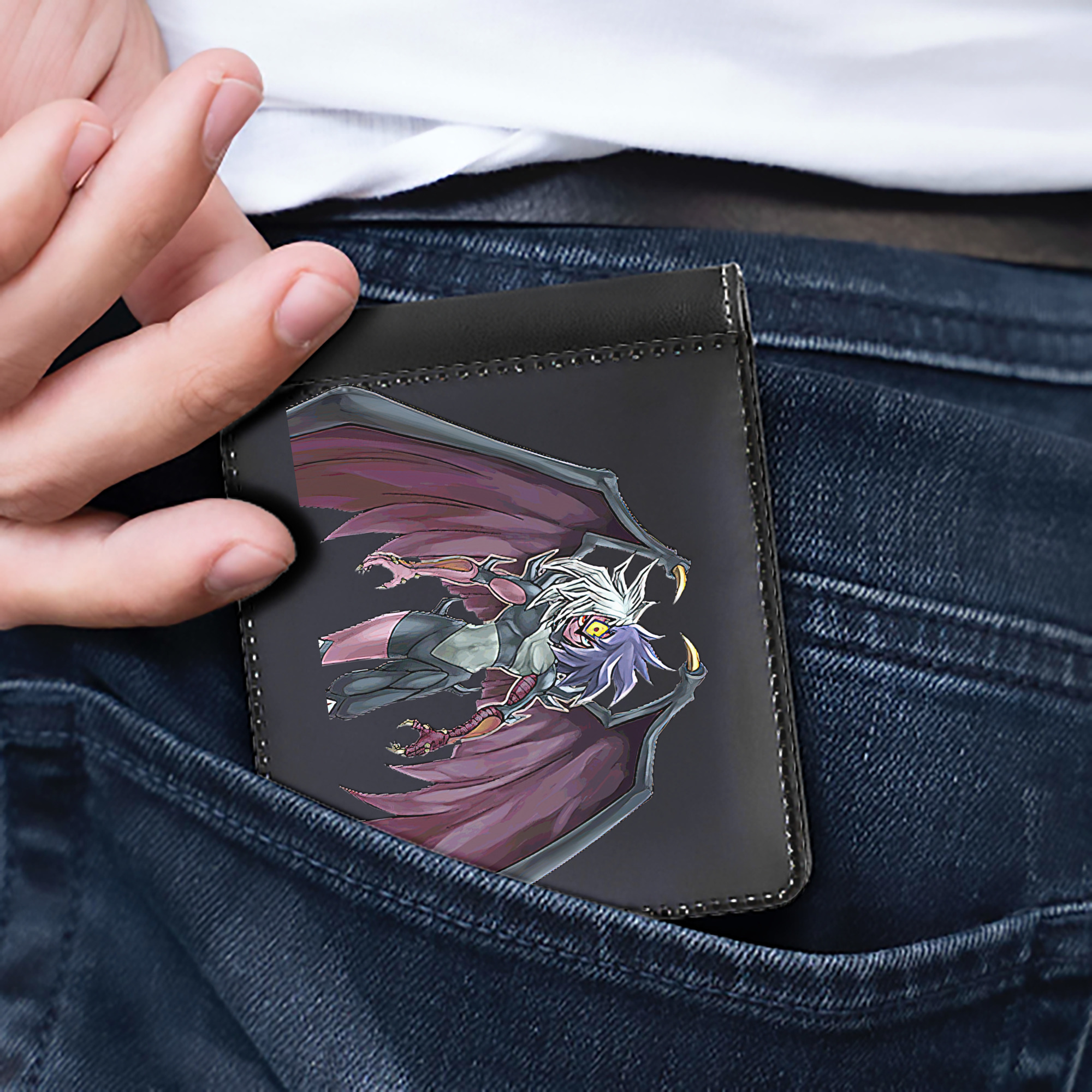（画像用） 遊☆戯☆王 Yu-Gi-Oh! 二つ折り革財布