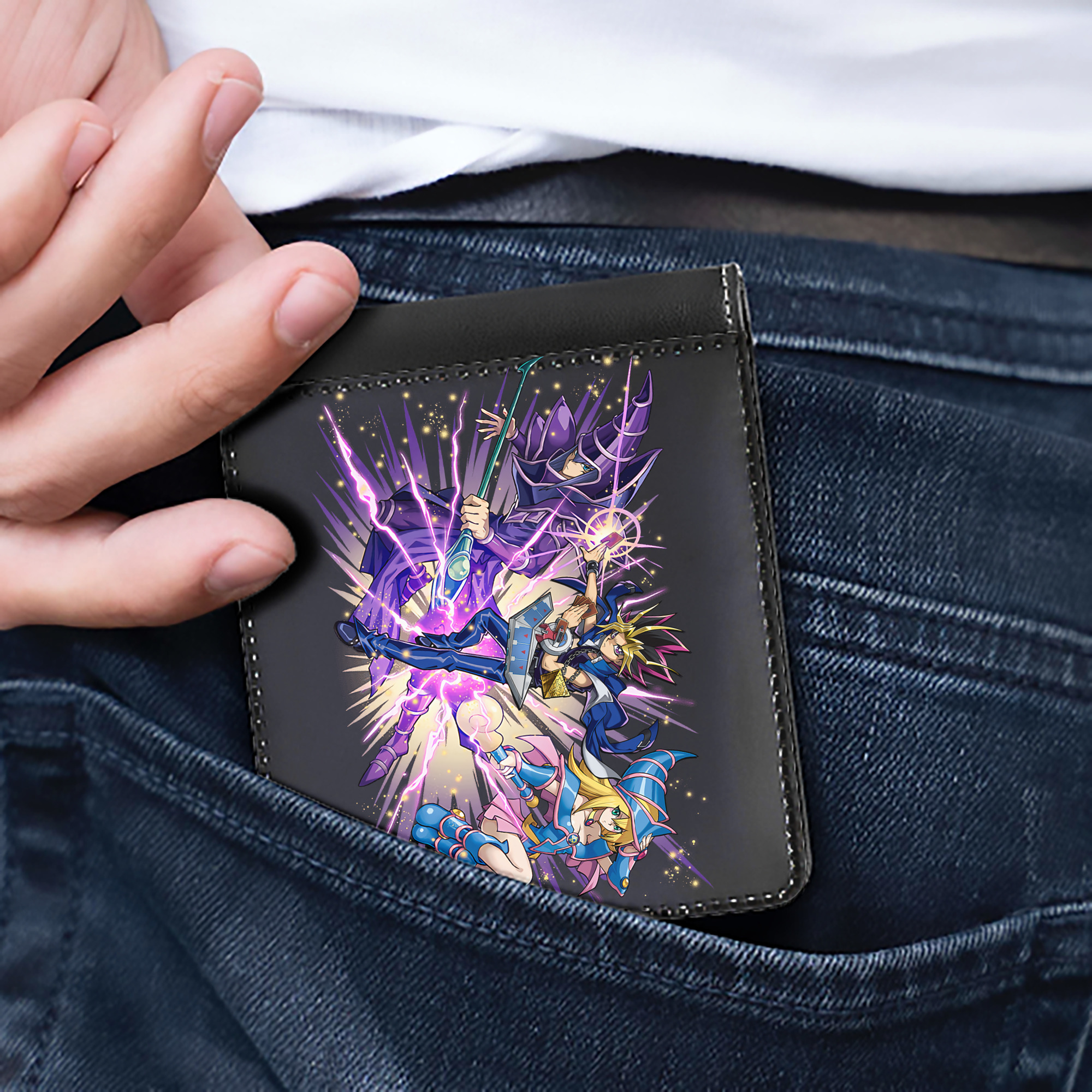 （画像用） 遊☆戯☆王 Yu-Gi-Oh! 二つ折り革財布
