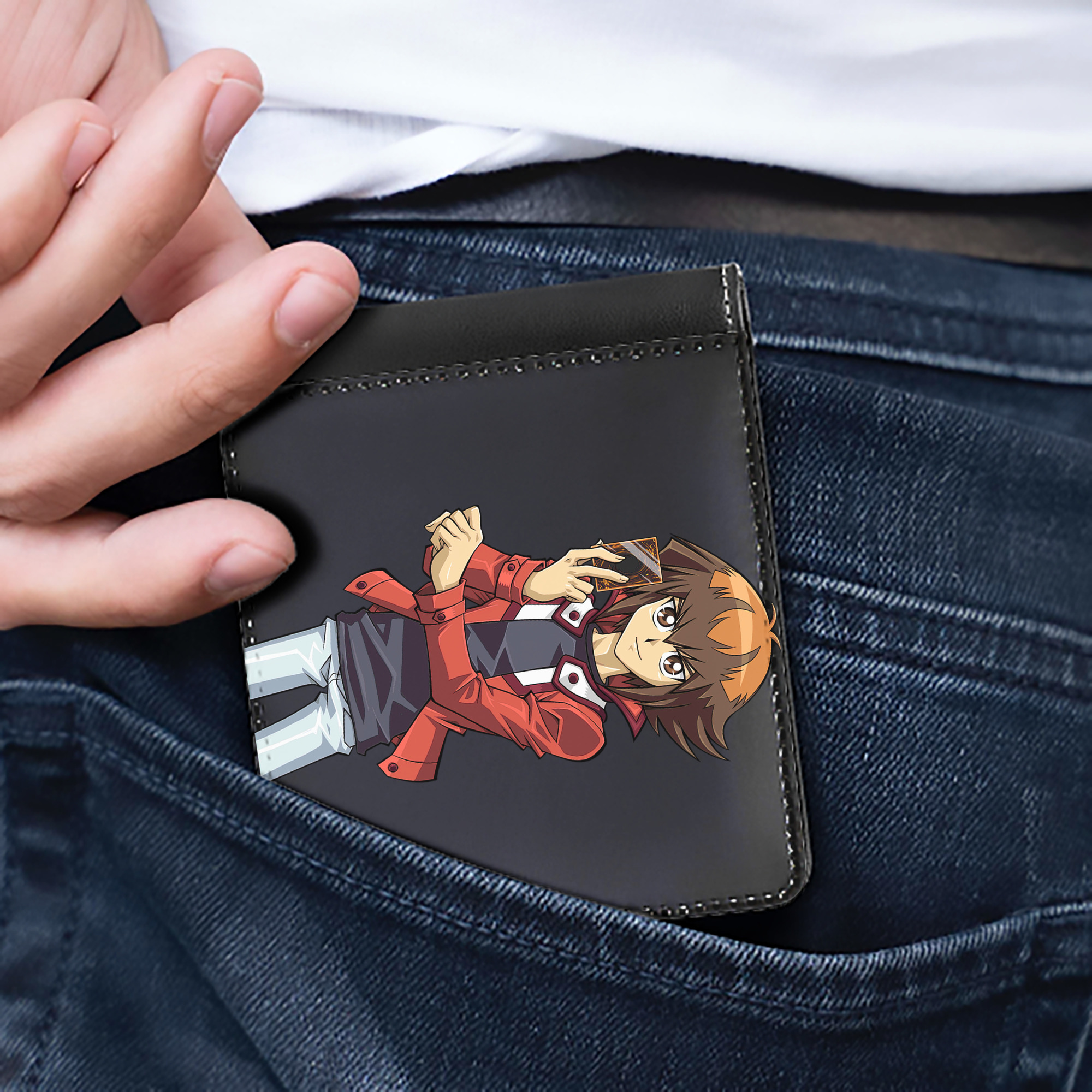 （画像用） 遊☆戯☆王 Yu-Gi-Oh! 二つ折り革財布