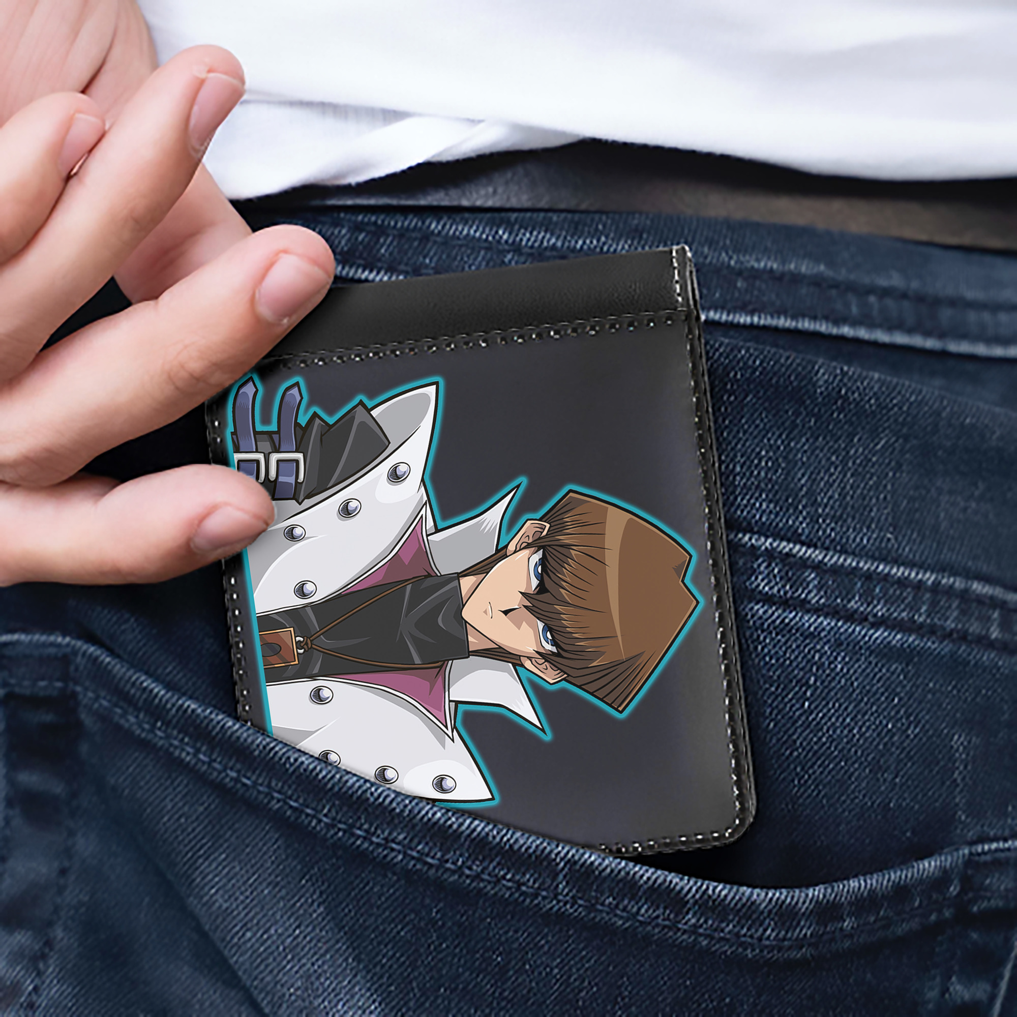 （画像用） 遊☆戯☆王 Yu-Gi-Oh! 二つ折り革財布