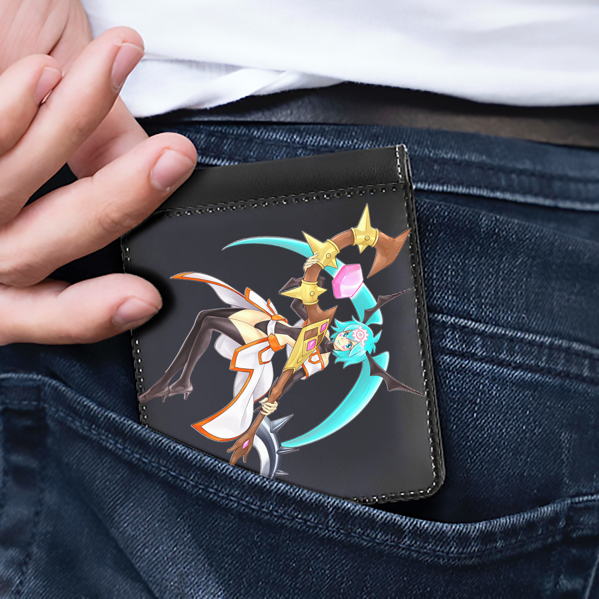 （画像用） 遊☆戯☆王 Yu-Gi-Oh! 二つ折り革財布
