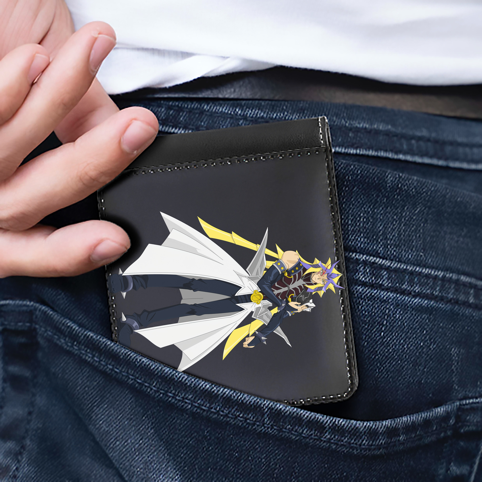 （画像用） 遊☆戯☆王 Yu-Gi-Oh! 二つ折り革財布