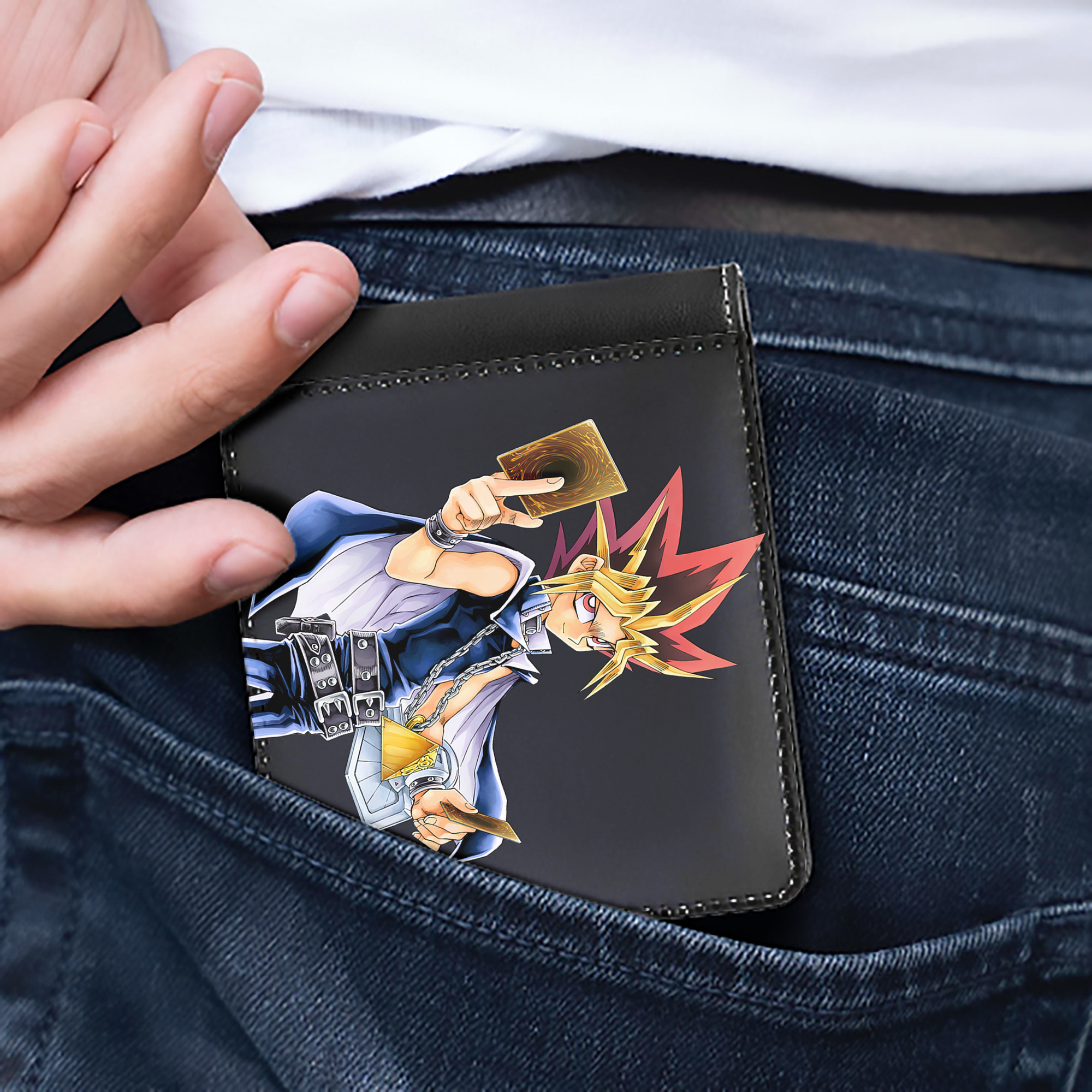 （画像用） 遊☆戯☆王 Yu-Gi-Oh! 二つ折り革財布