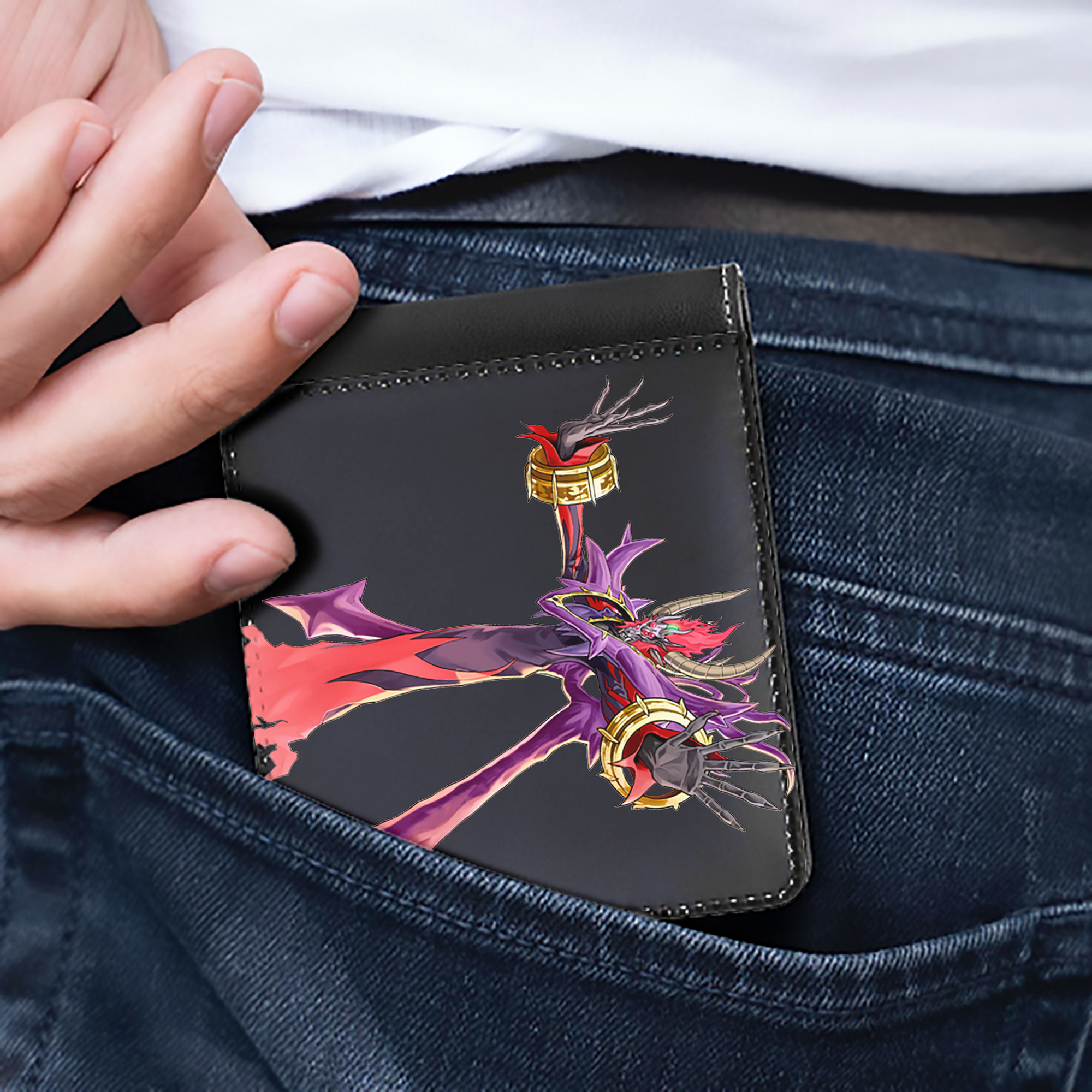 （画像用） 遊☆戯☆王 Yu-Gi-Oh! 二つ折り革財布