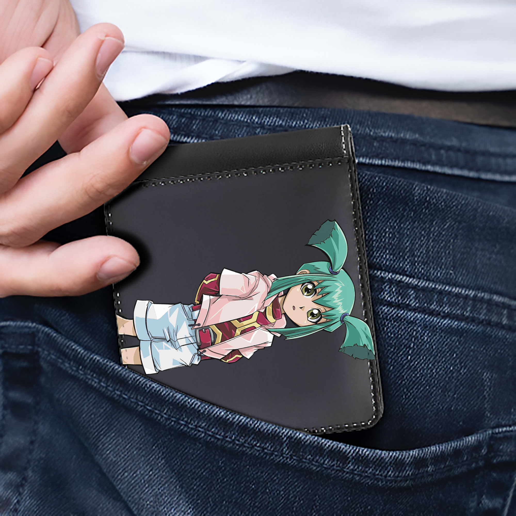 （画像用） 遊☆戯☆王 Yu-Gi-Oh! 二つ折り革財布