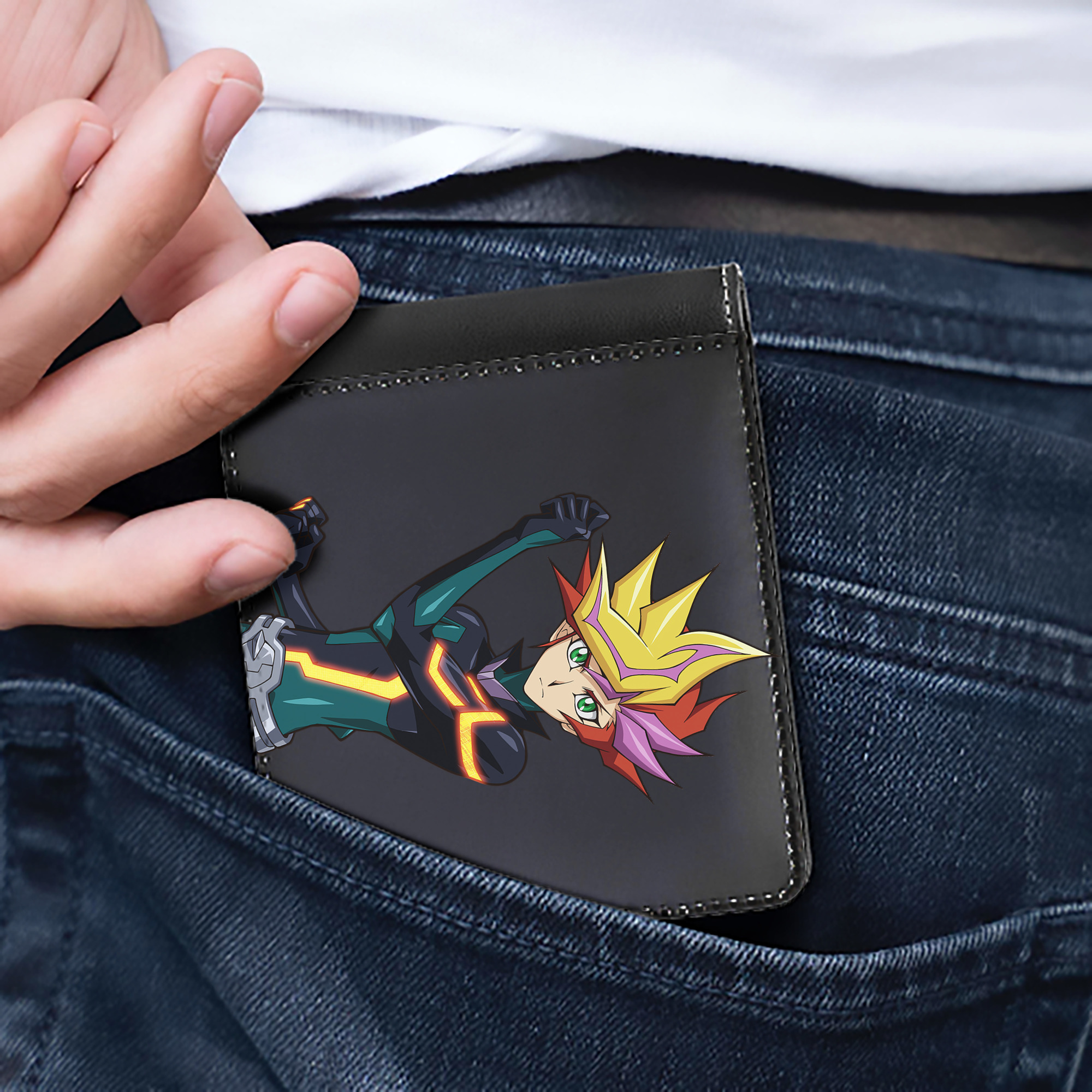 （画像用） 遊☆戯☆王 Yu-Gi-Oh! 二つ折り革財布