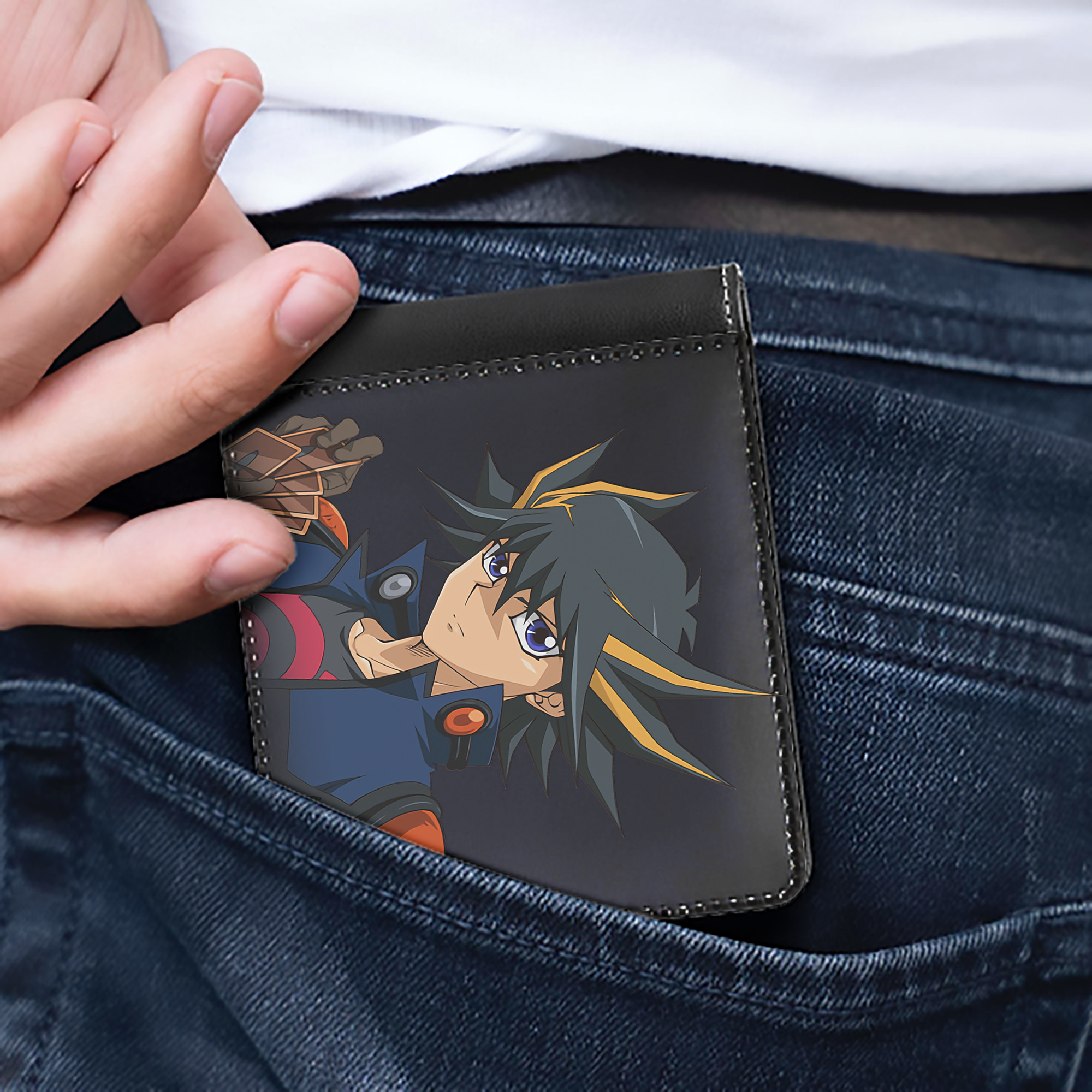 （画像用） 遊☆戯☆王 Yu-Gi-Oh! 二つ折り革財布