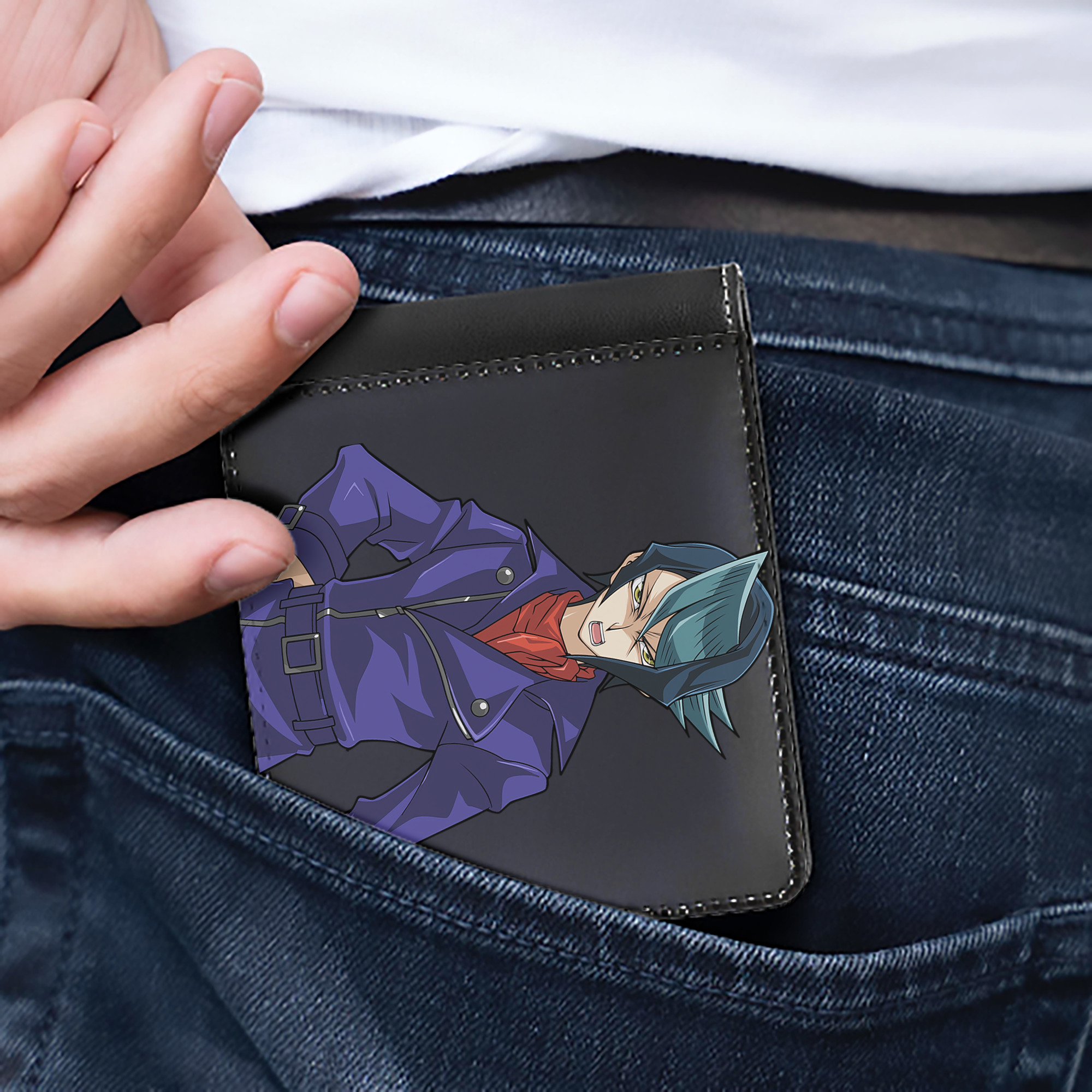（画像用） 遊☆戯☆王 Yu-Gi-Oh! 二つ折り革財布