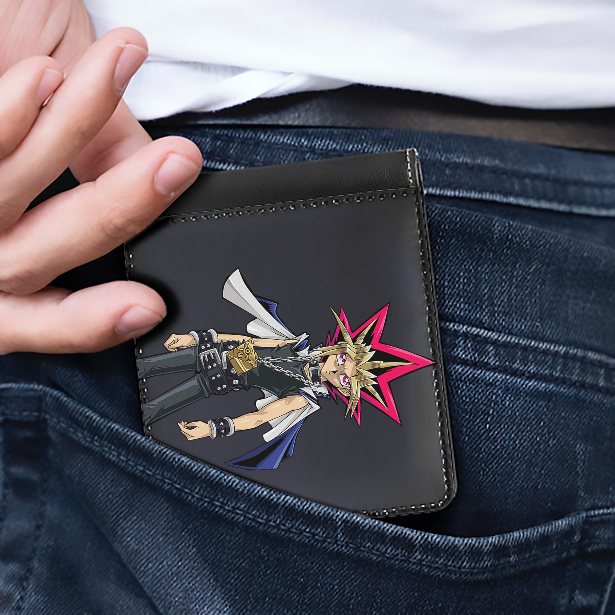 （画像用） 遊☆戯☆王 Yu-Gi-Oh! 二つ折り革財布