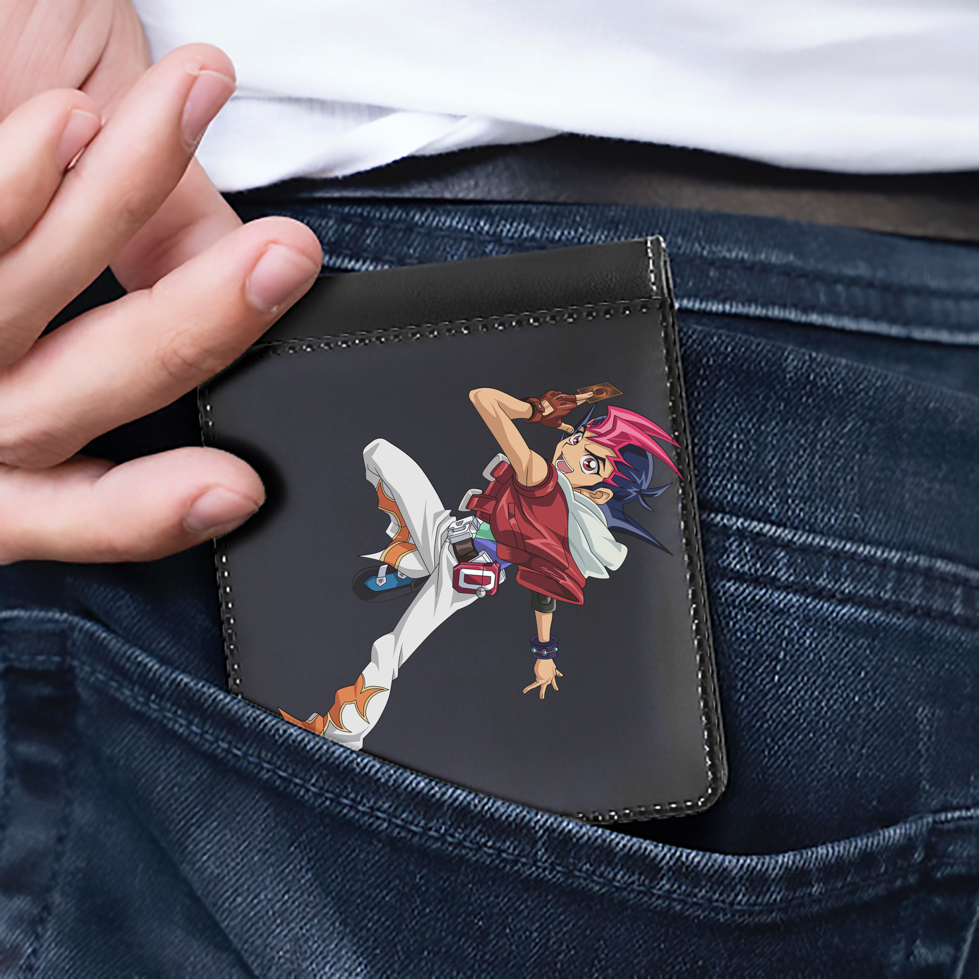 （画像用） 遊☆戯☆王 Yu-Gi-Oh! 二つ折り革財布