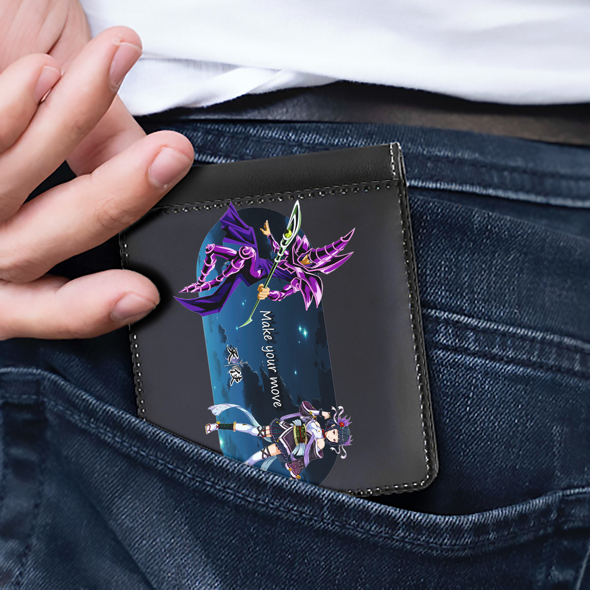 （画像用） 遊☆戯☆王 Yu-Gi-Oh! 二つ折り革財布