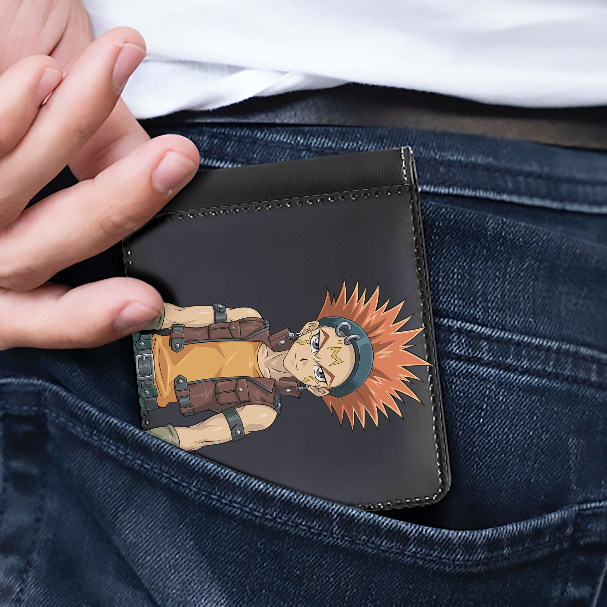 （画像用） 遊☆戯☆王 Yu-Gi-Oh! 二つ折り革財布