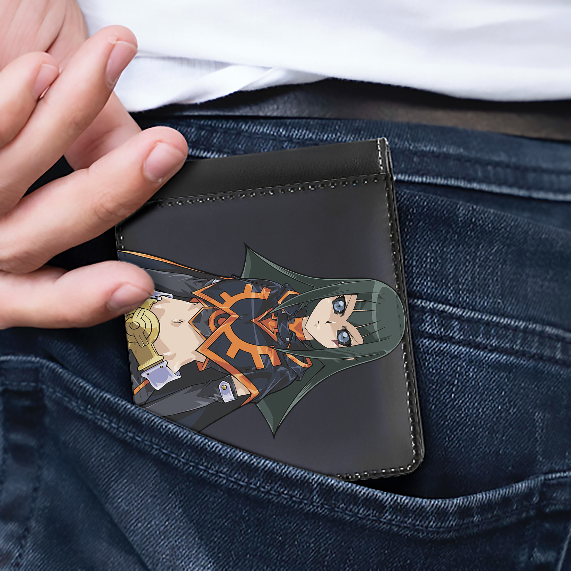 （画像用） 遊☆戯☆王 Yu-Gi-Oh! 二つ折り革財布