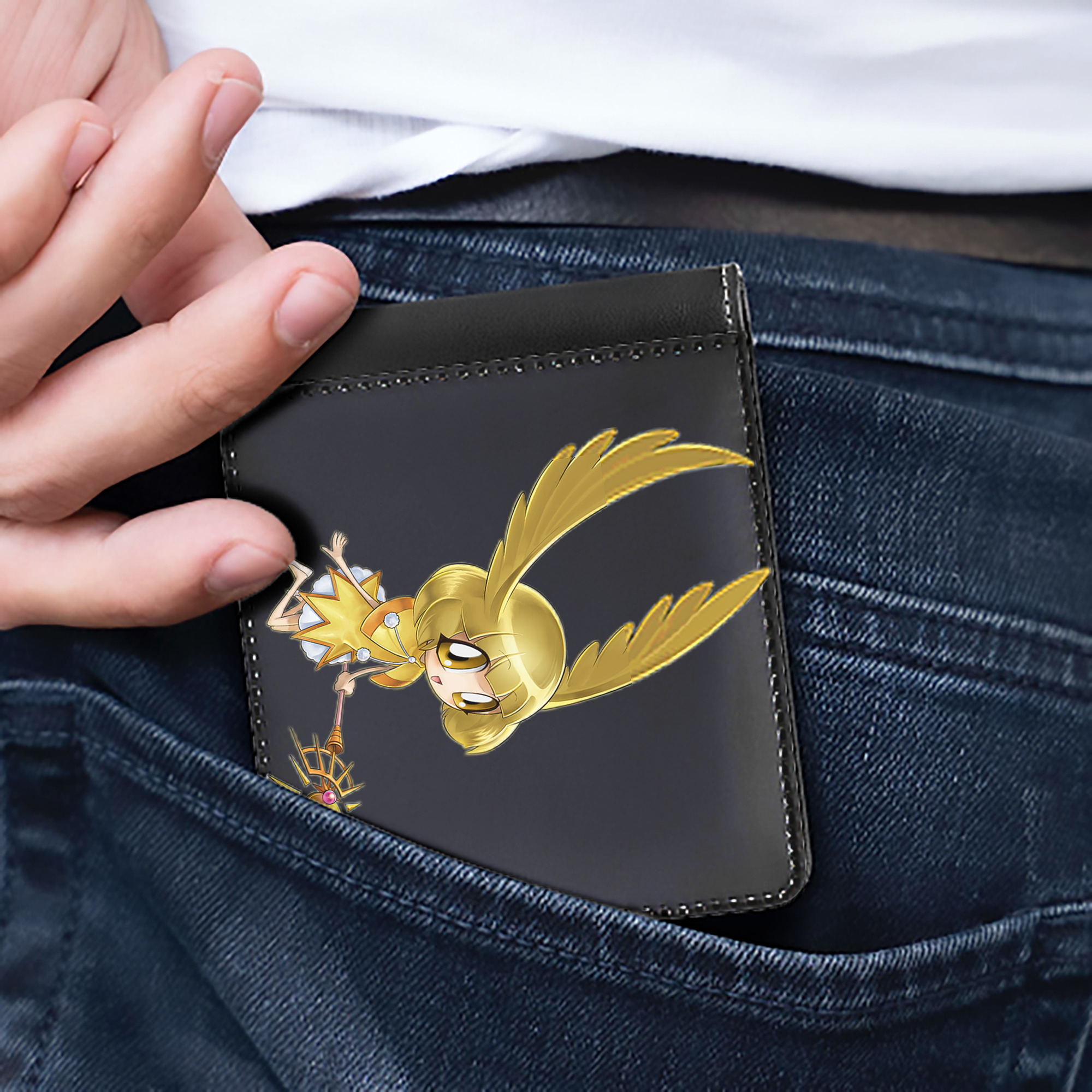 （画像用） 遊☆戯☆王 Yu-Gi-Oh! 二つ折り革財布