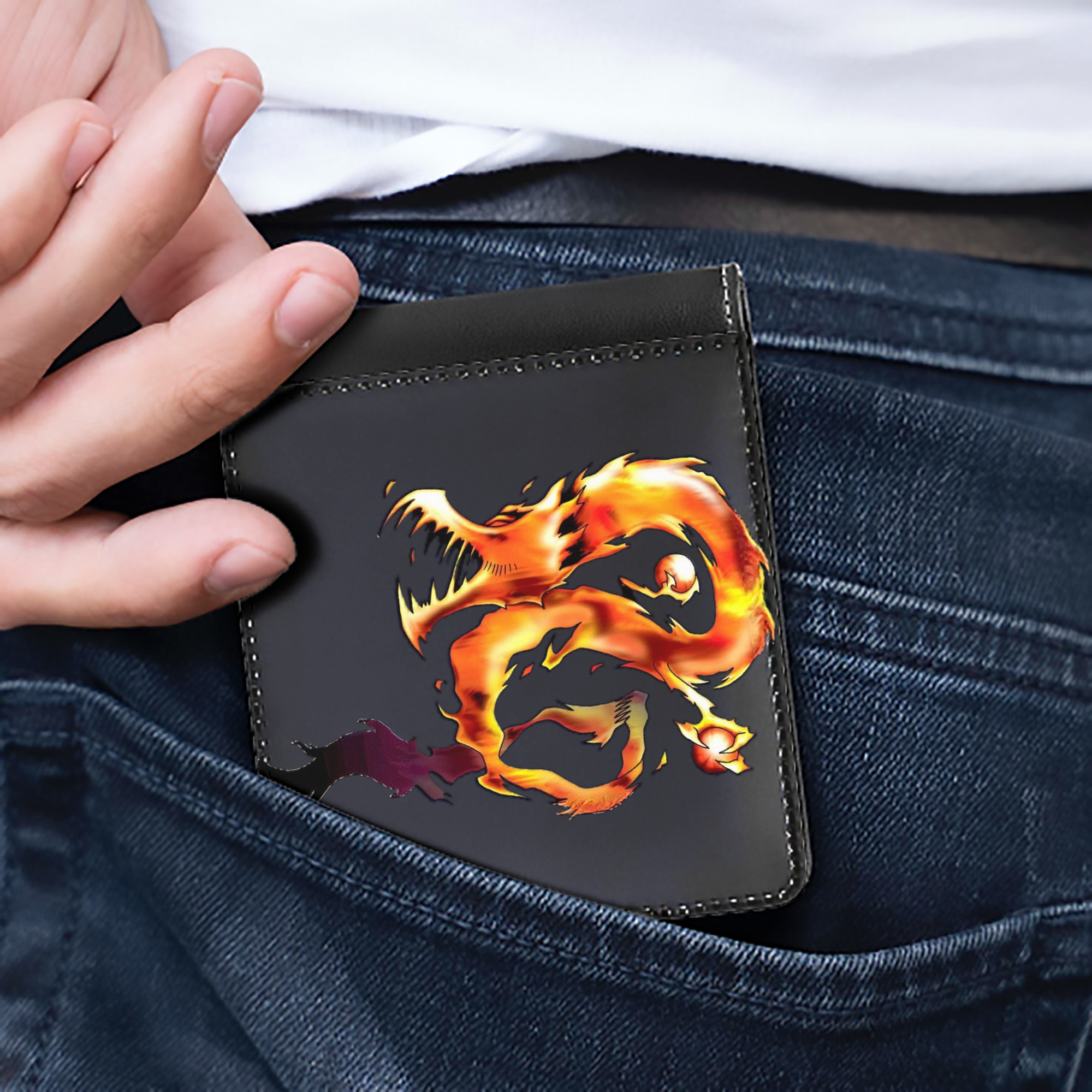 （画像用） 遊☆戯☆王 Yu-Gi-Oh! 二つ折り革財布