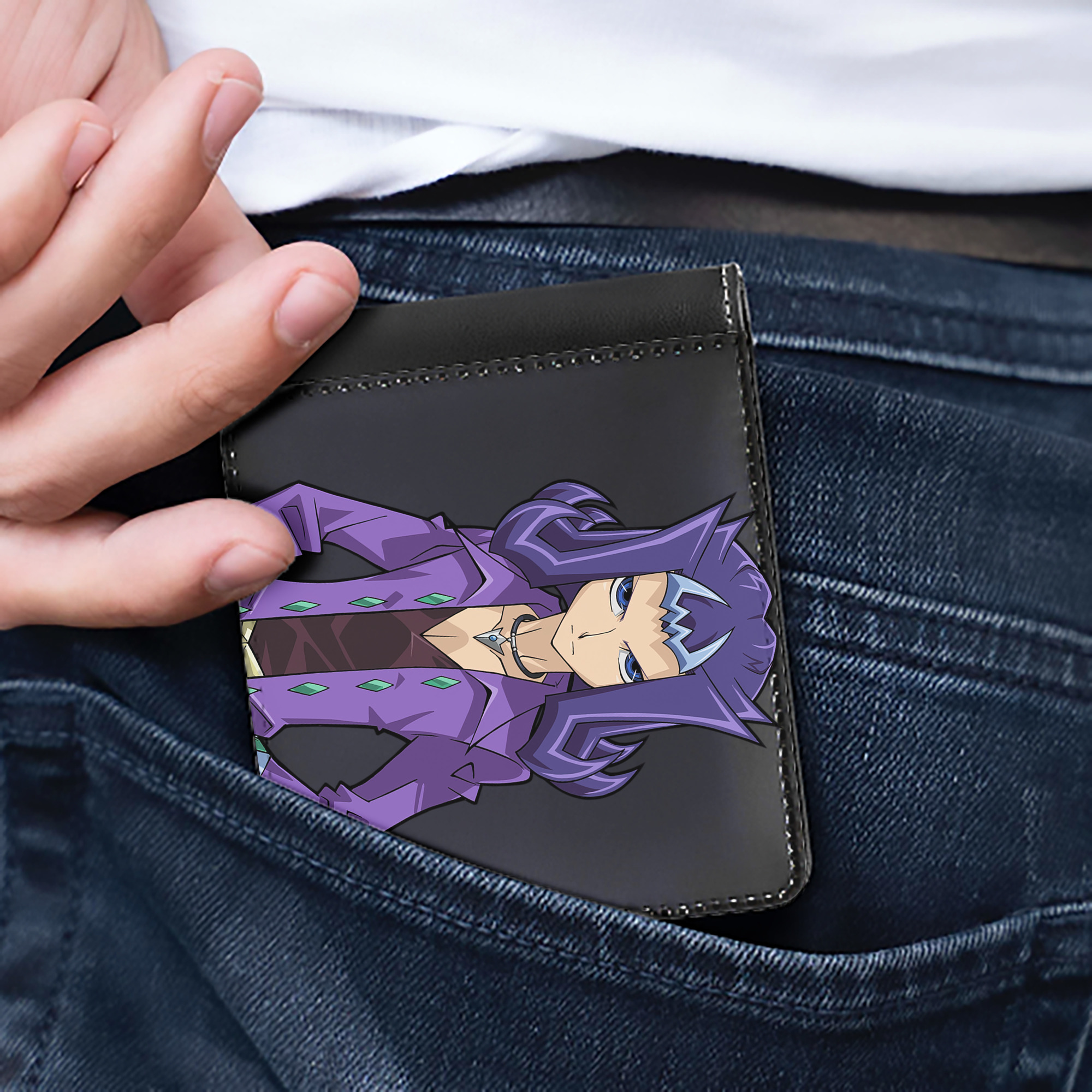 （画像用） 遊☆戯☆王 Yu-Gi-Oh! 二つ折り革財布