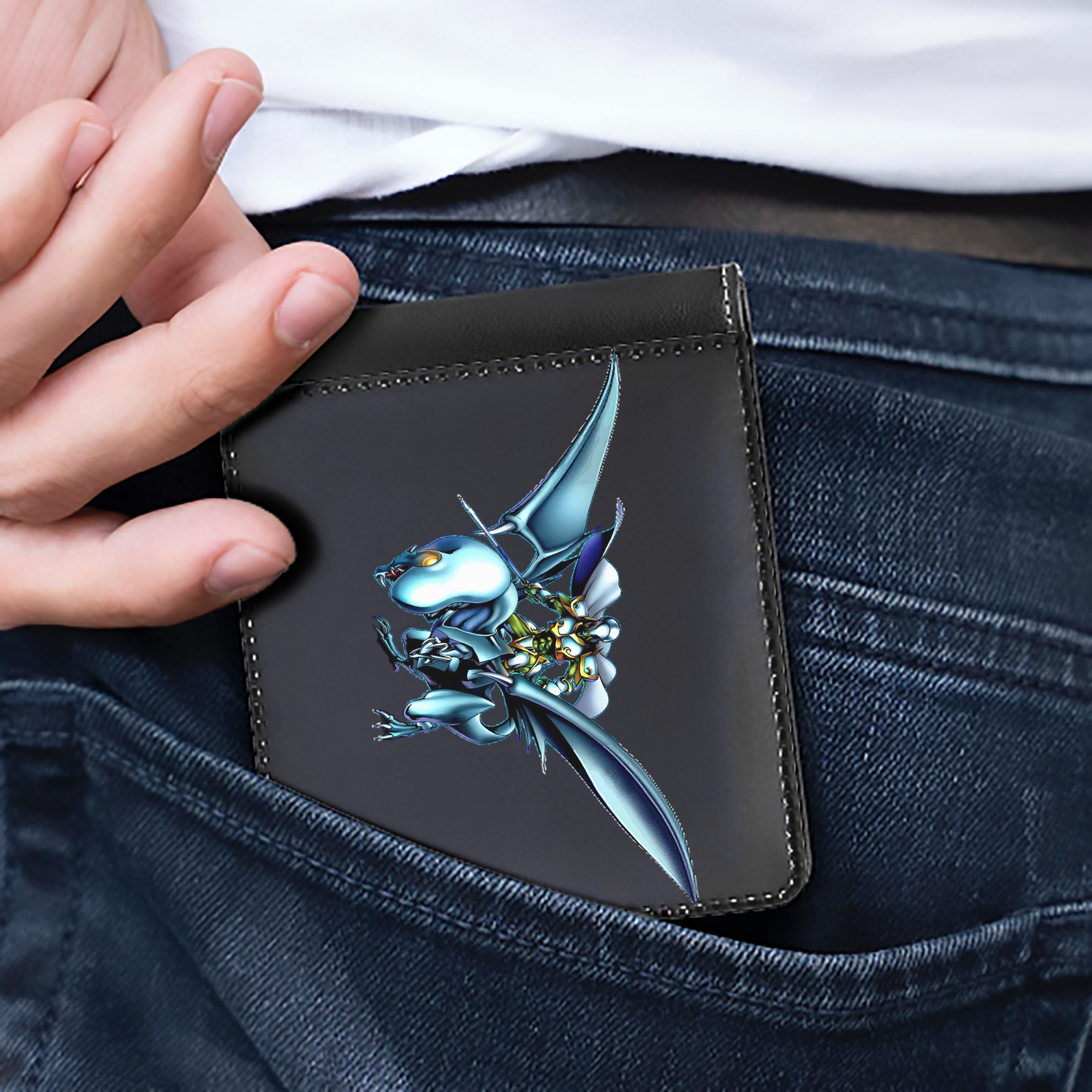 （画像用） 遊☆戯☆王 Yu-Gi-Oh! 二つ折り革財布