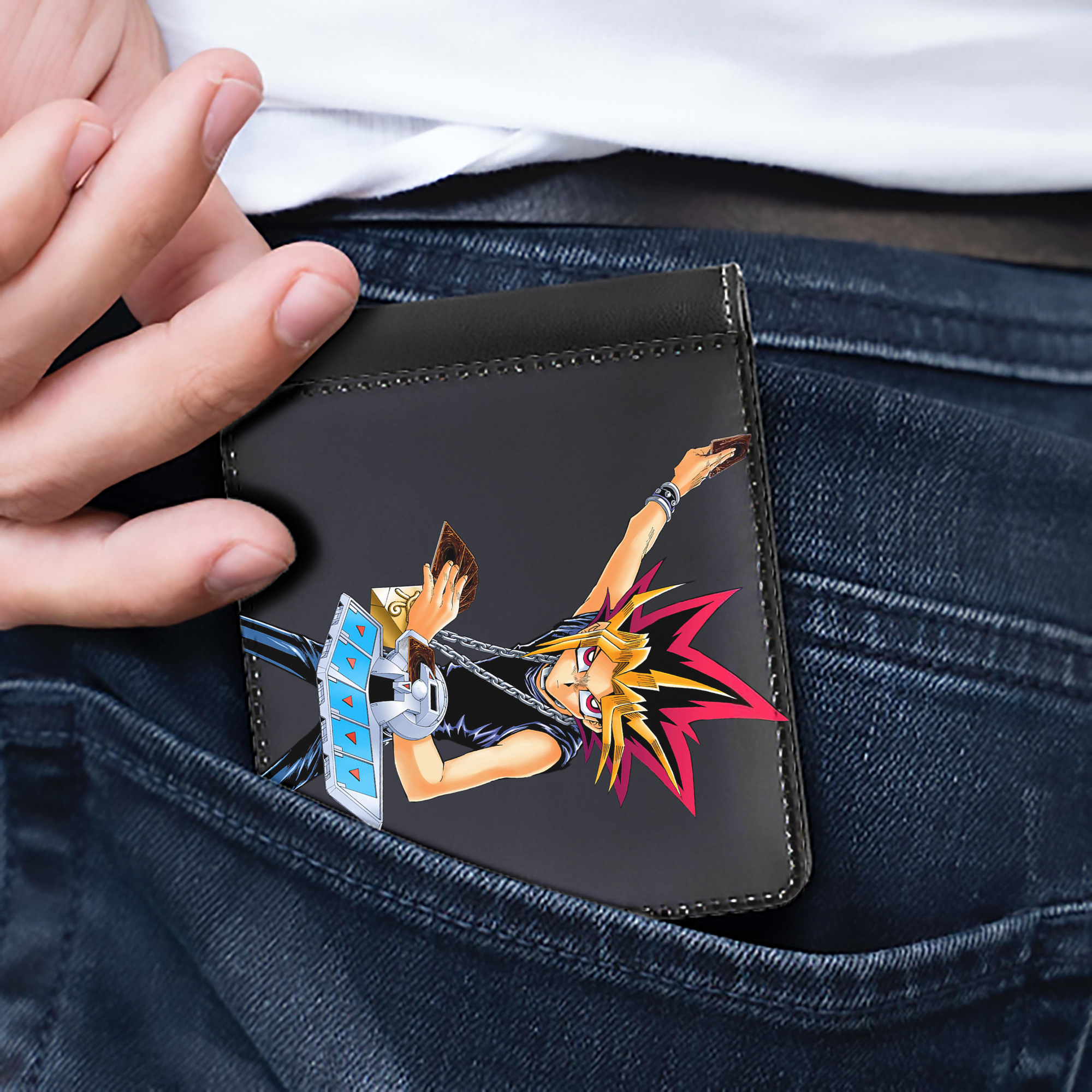 （画像用） 遊☆戯☆王 Yu-Gi-Oh! 二つ折り革財布