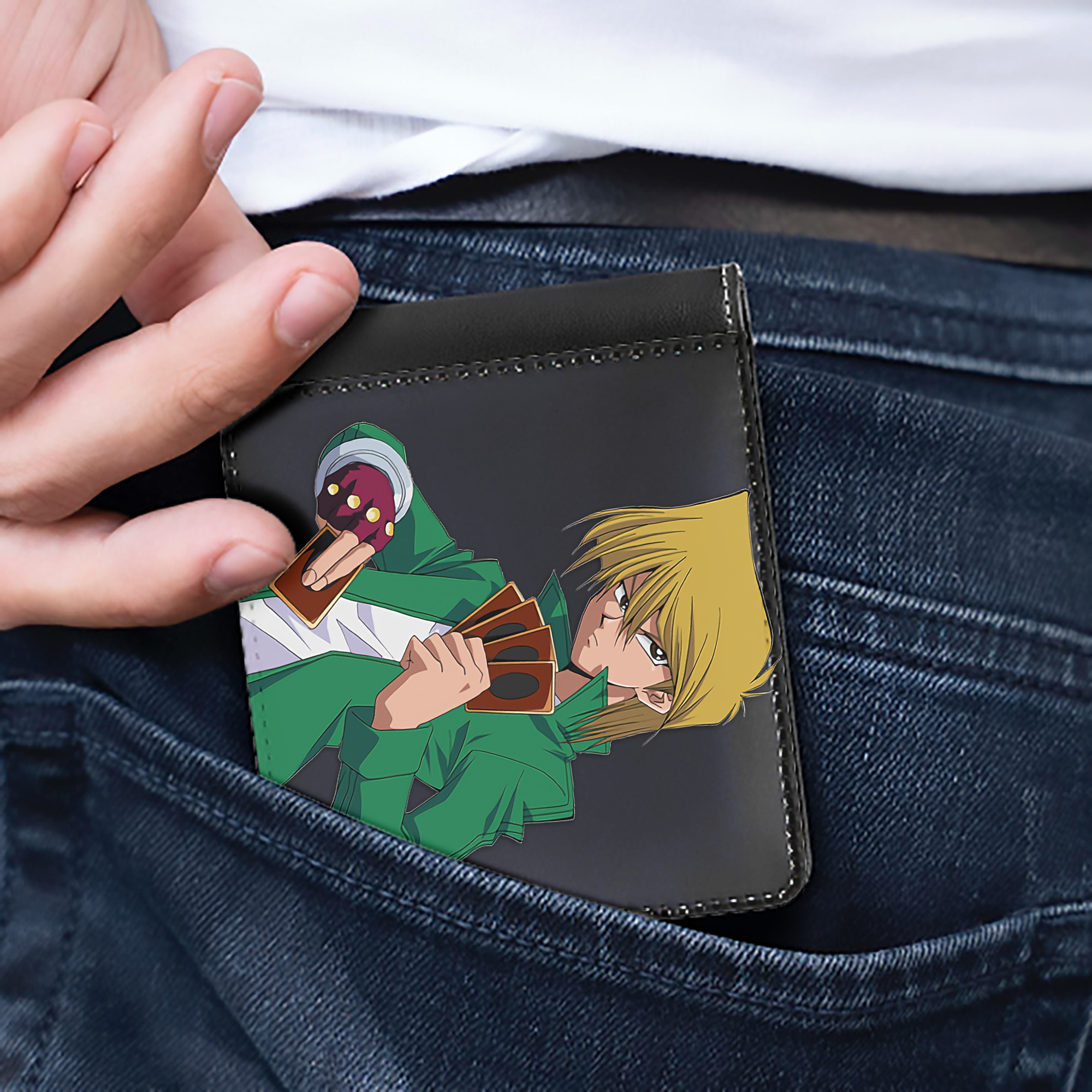 （画像用） 遊☆戯☆王 Yu-Gi-Oh! 二つ折り革財布