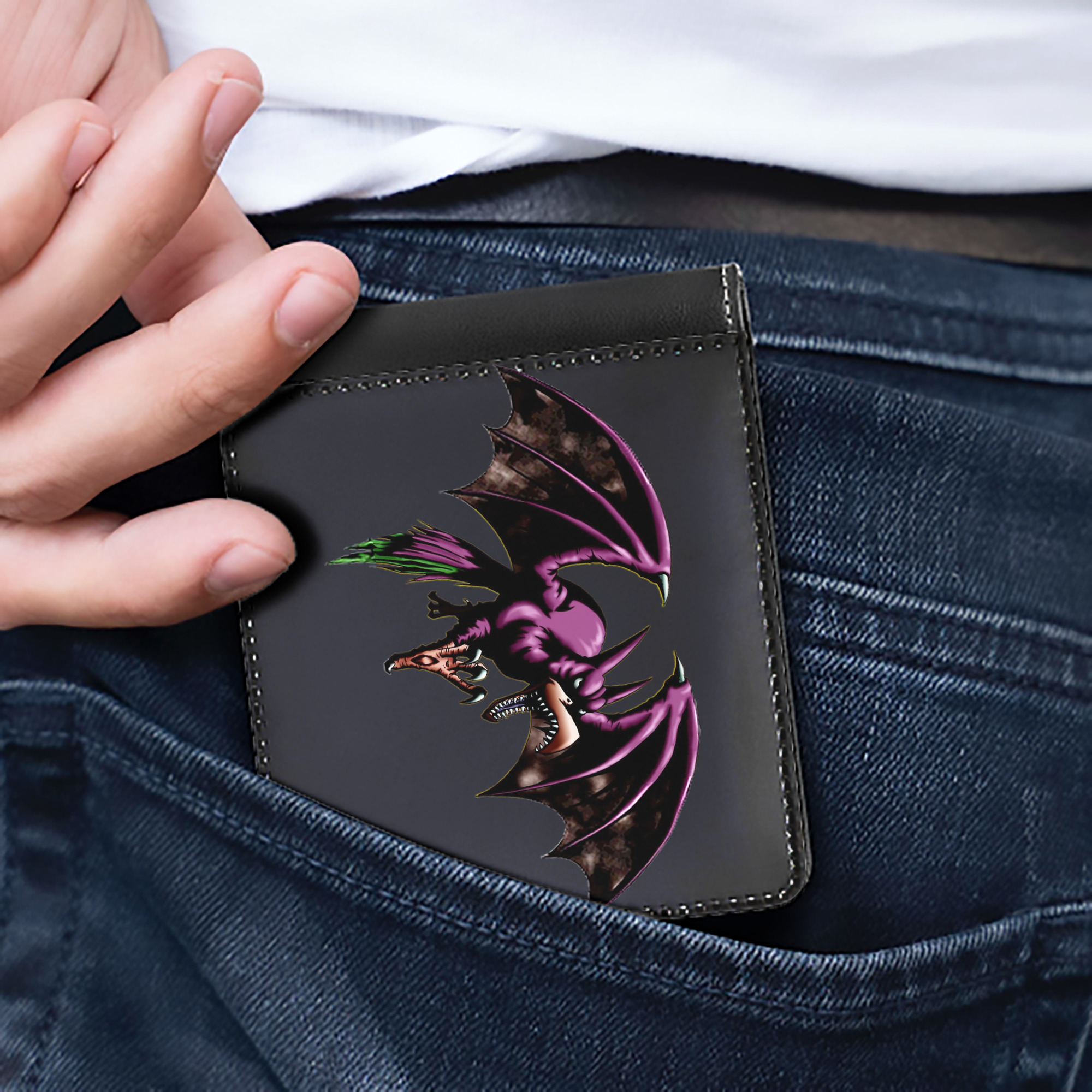 （画像用） 遊☆戯☆王 Yu-Gi-Oh! 二つ折り革財布