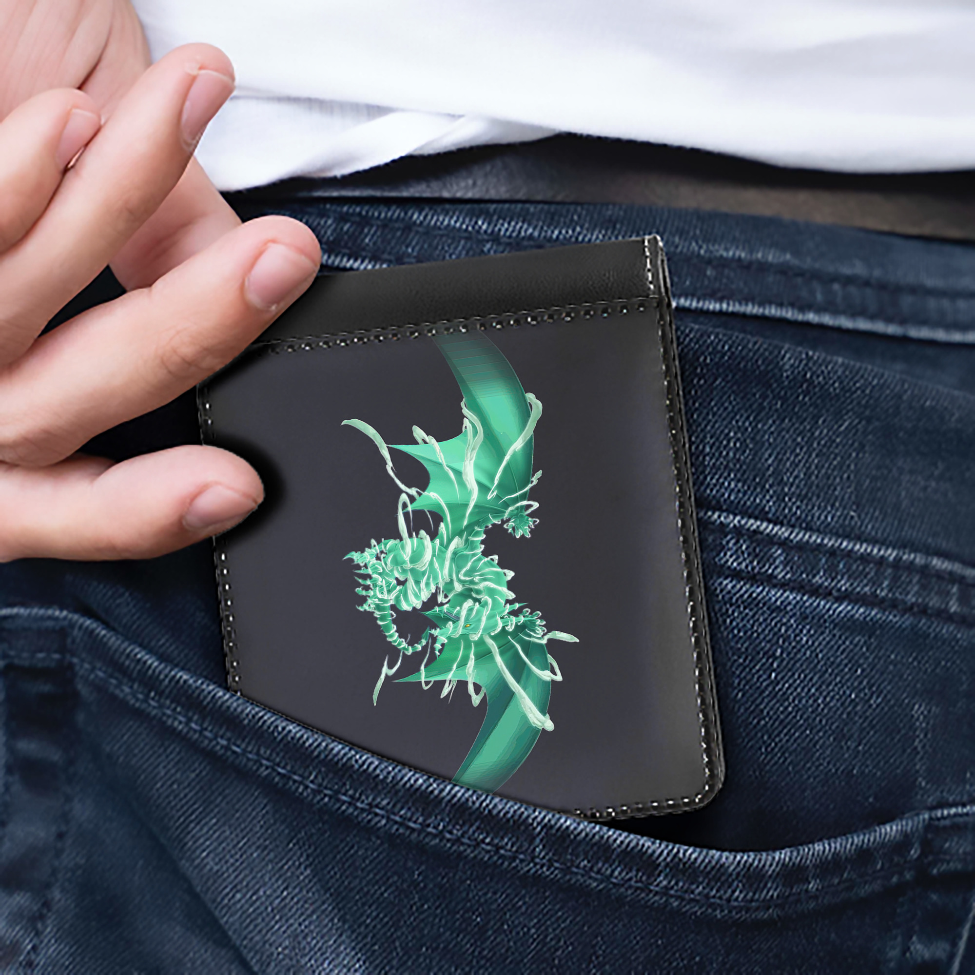（画像用） 遊☆戯☆王 Yu-Gi-Oh! 二つ折り革財布