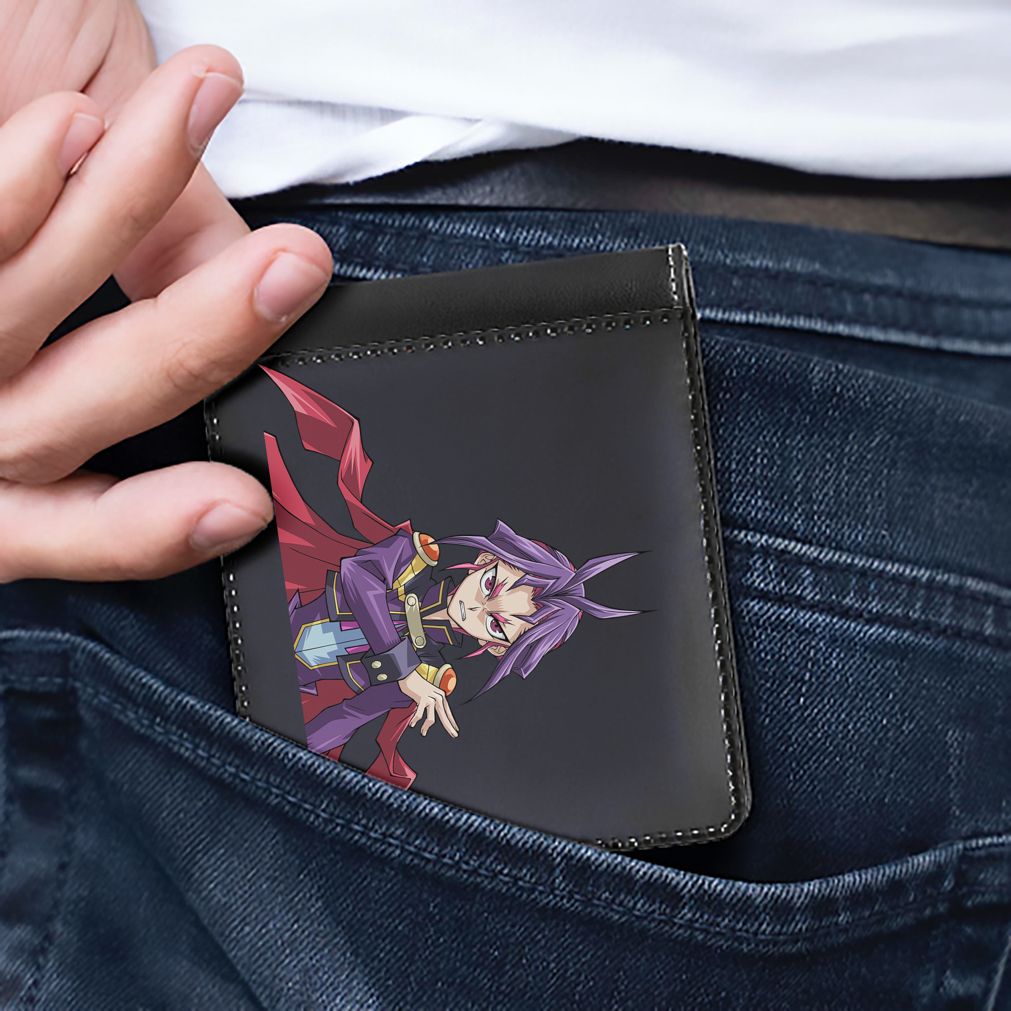（画像用） 遊☆戯☆王 Yu-Gi-Oh! 二つ折り革財布