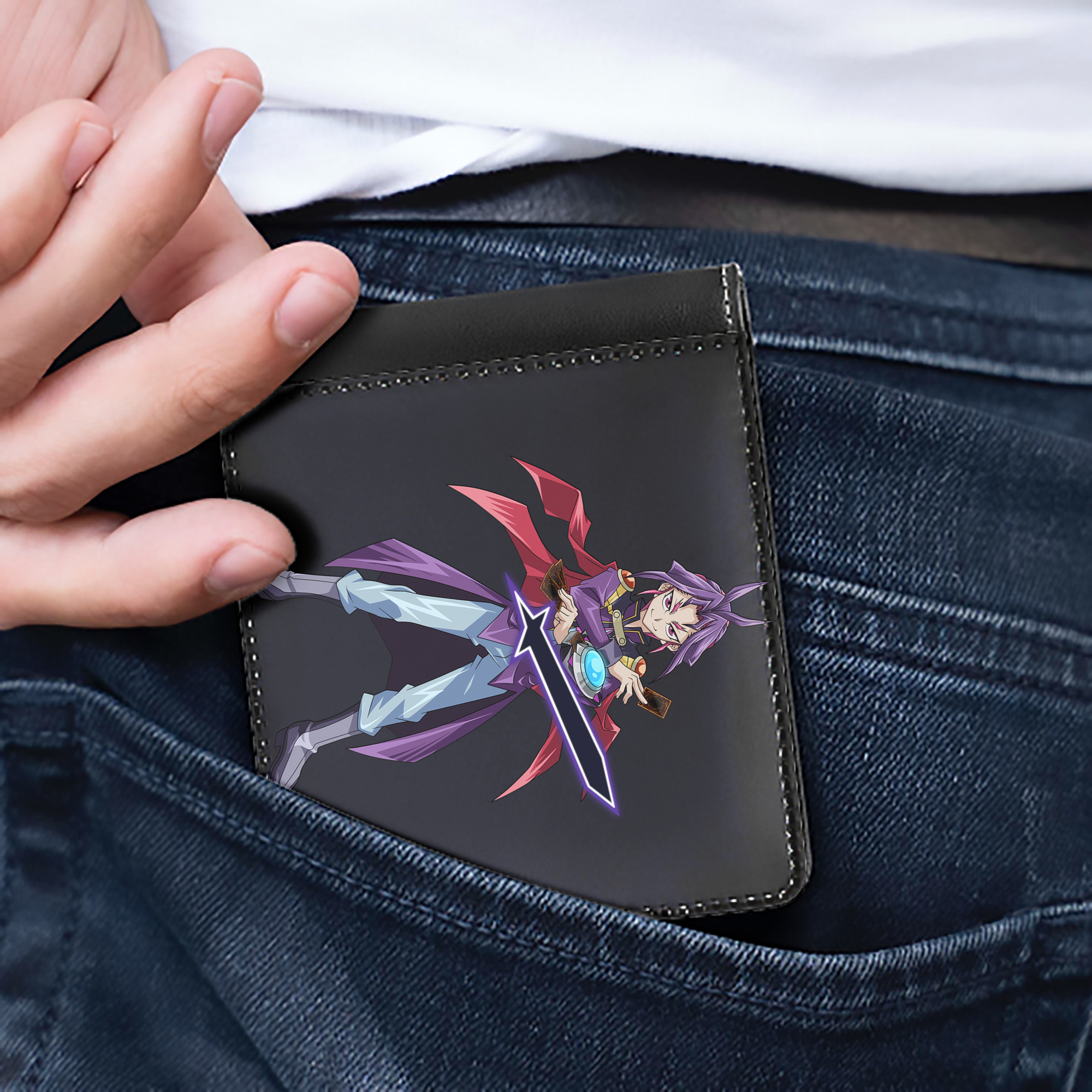 （画像用） 遊☆戯☆王 Yu-Gi-Oh! 二つ折り革財布