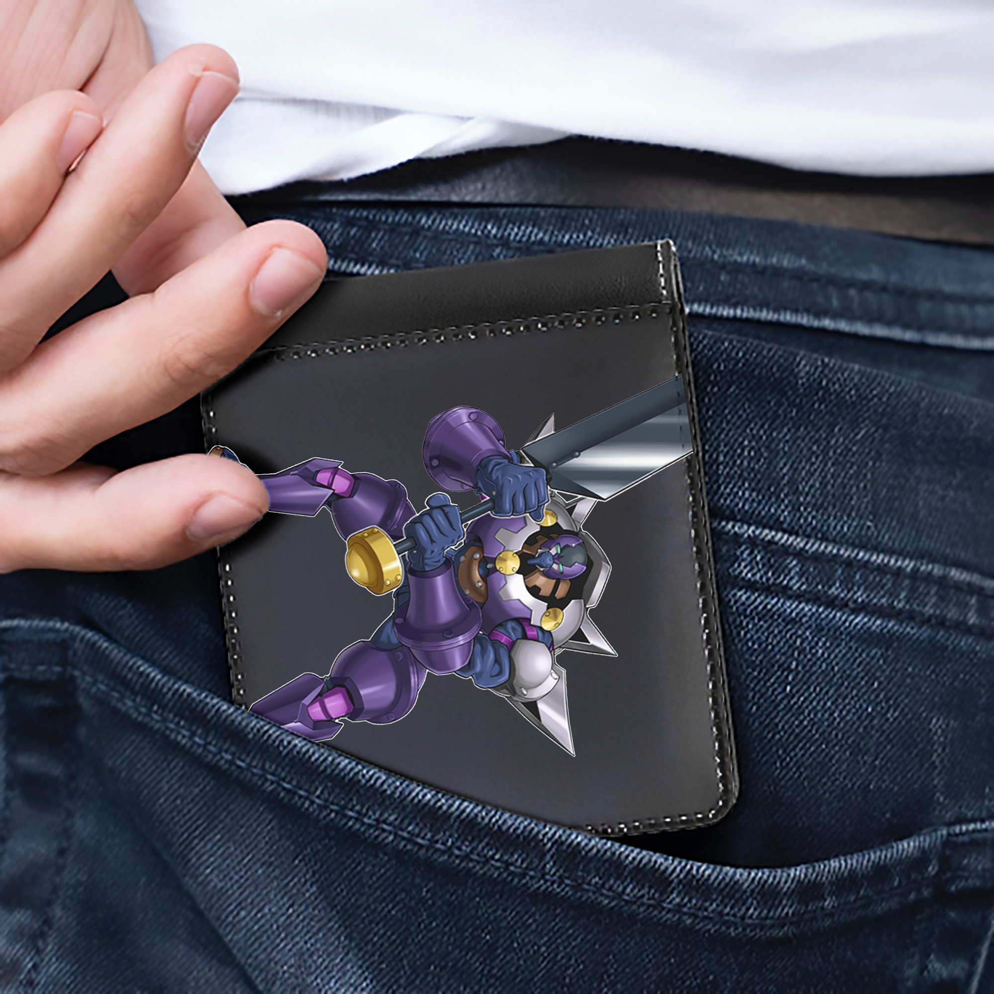 （画像用） 遊☆戯☆王 Yu-Gi-Oh! 二つ折り革財布