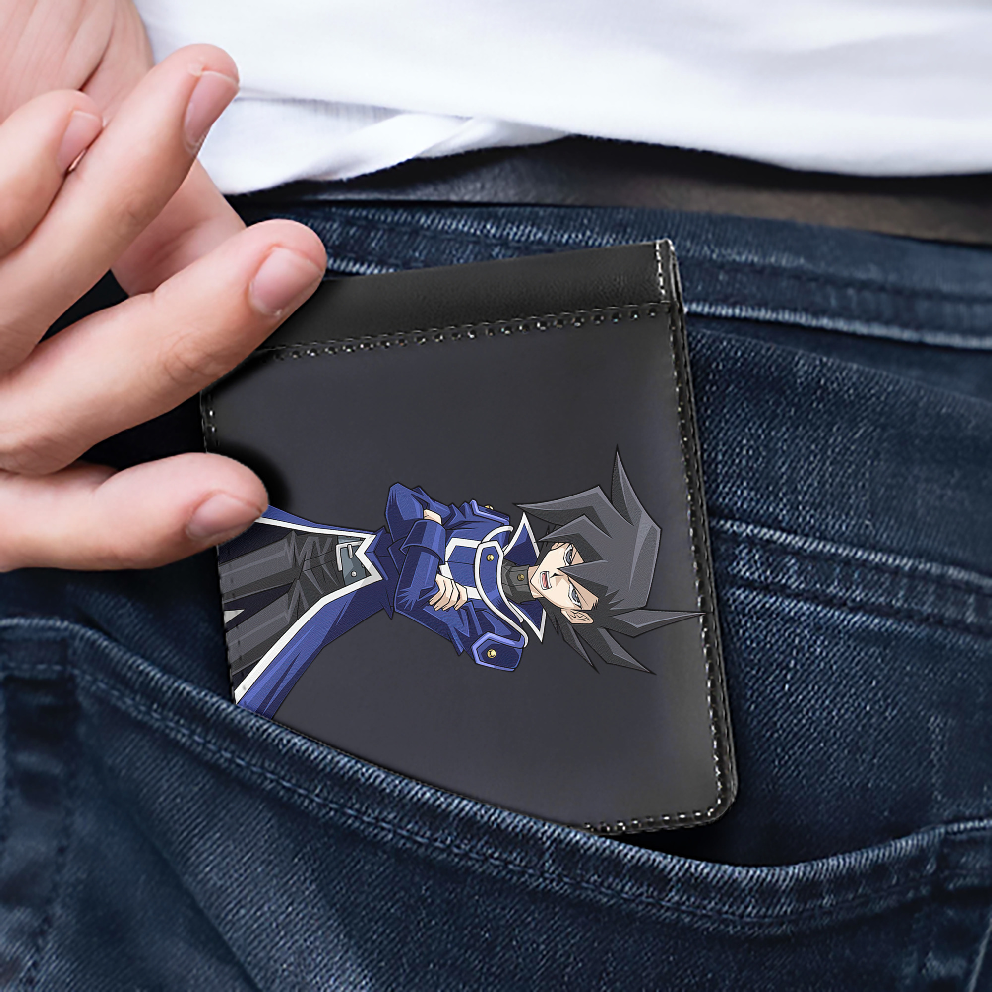 （画像用） 遊☆戯☆王 Yu-Gi-Oh! 二つ折り革財布