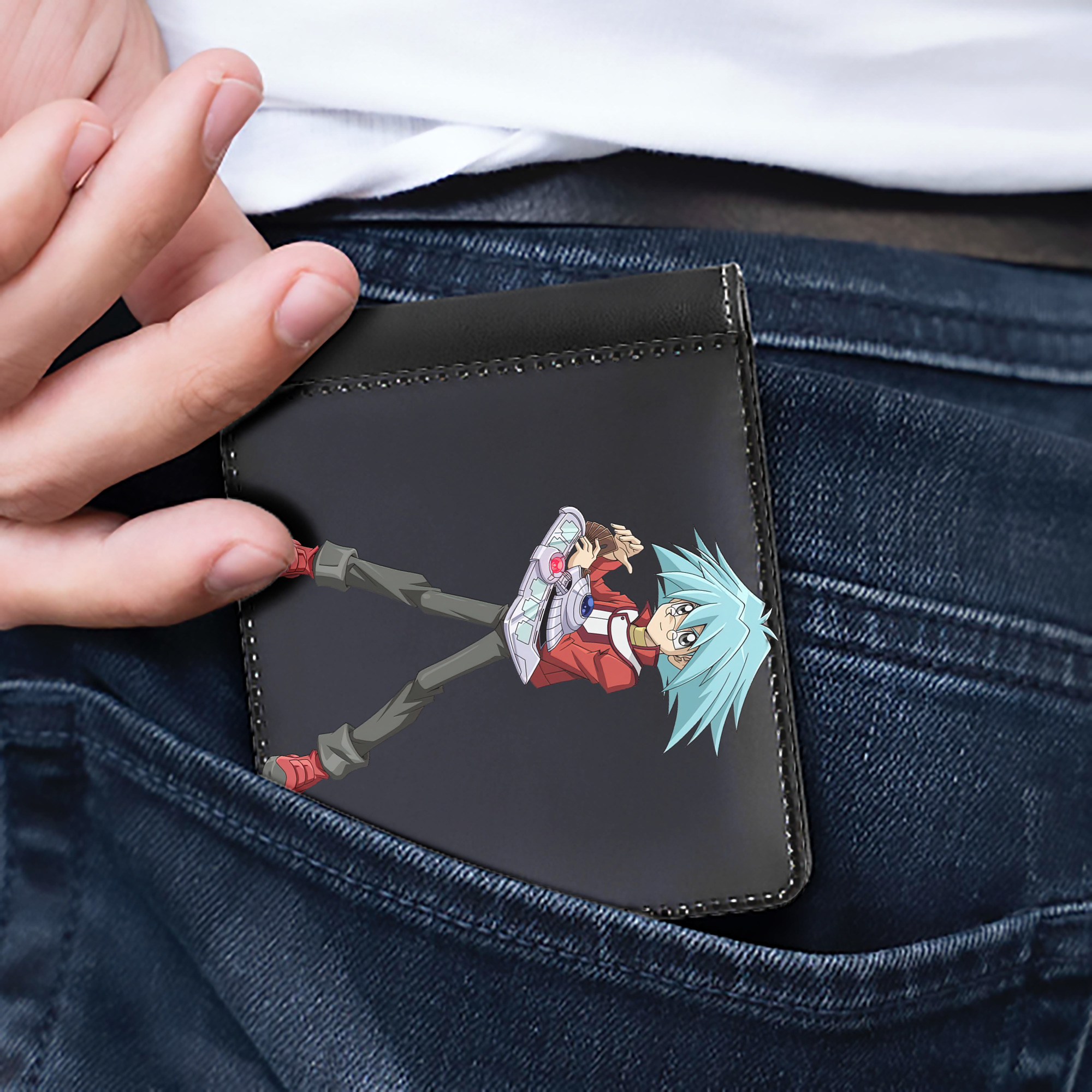 （画像用） 遊☆戯☆王 Yu-Gi-Oh! 二つ折り革財布