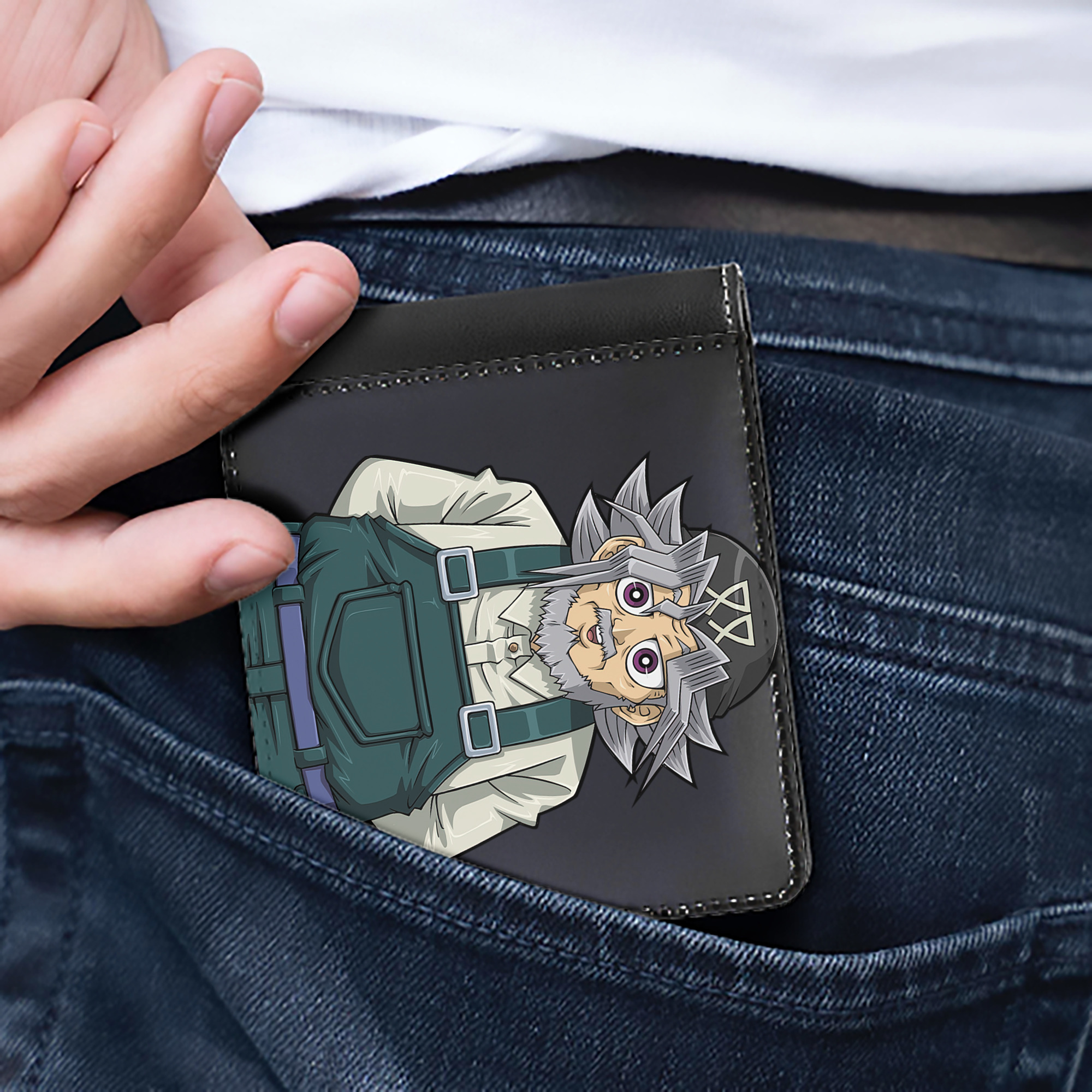 （画像用） 遊☆戯☆王 Yu-Gi-Oh! 二つ折り革財布
