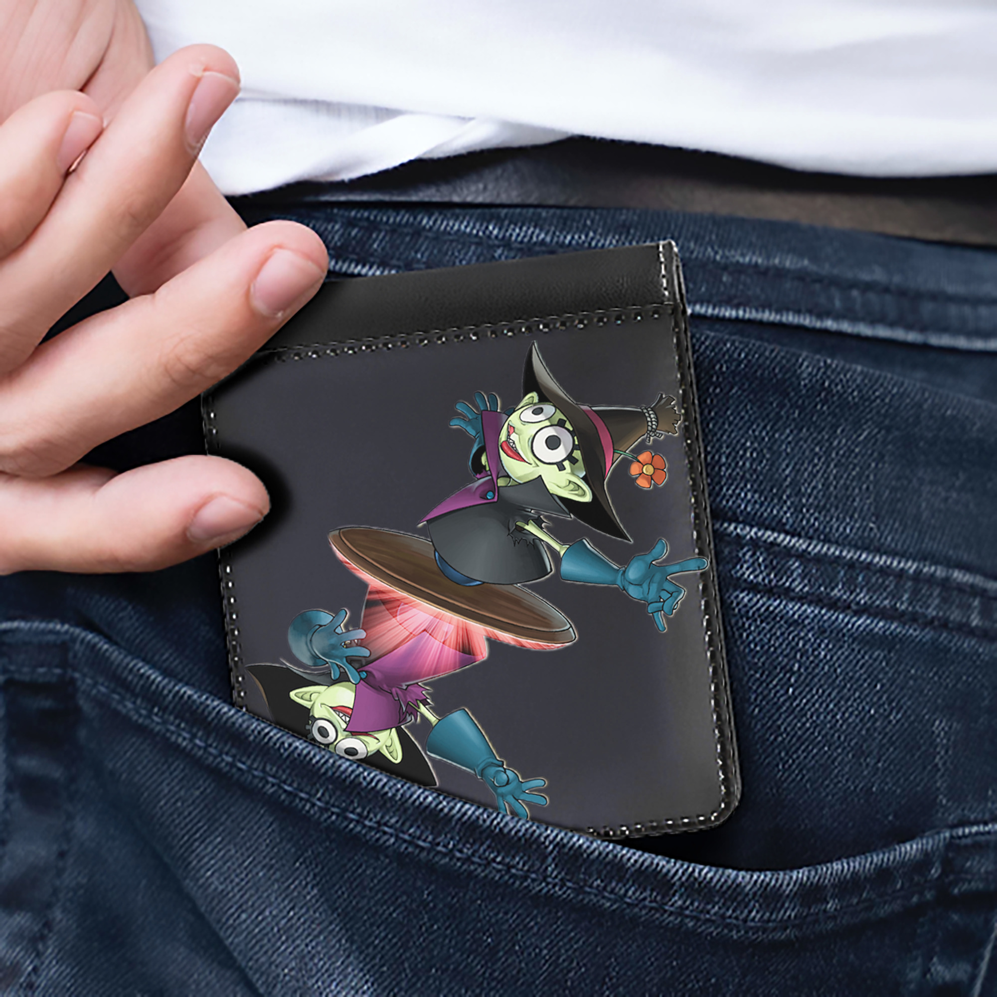 （画像用） 遊☆戯☆王 Yu-Gi-Oh! 二つ折り革財布