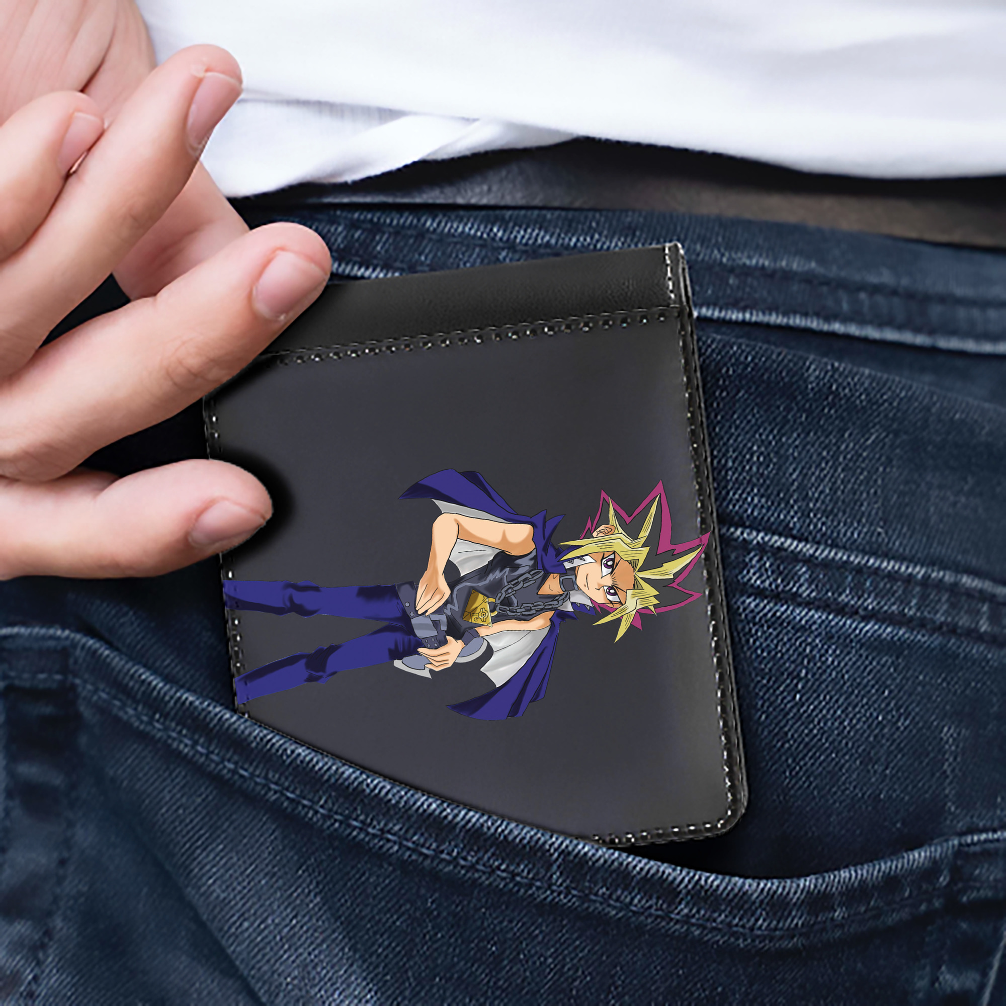 （画像用） 遊☆戯☆王 Yu-Gi-Oh! 二つ折り革財布