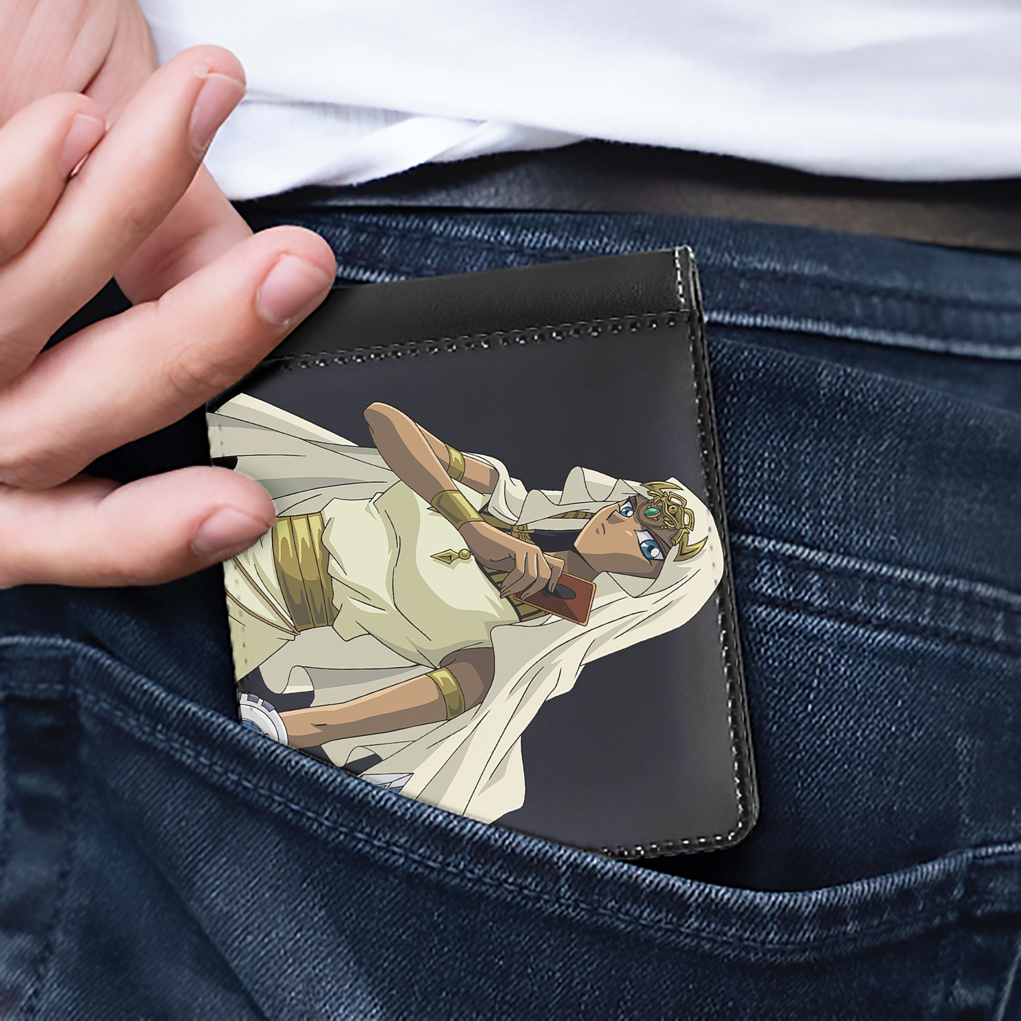 （画像用） 遊☆戯☆王 Yu-Gi-Oh! 二つ折り革財布